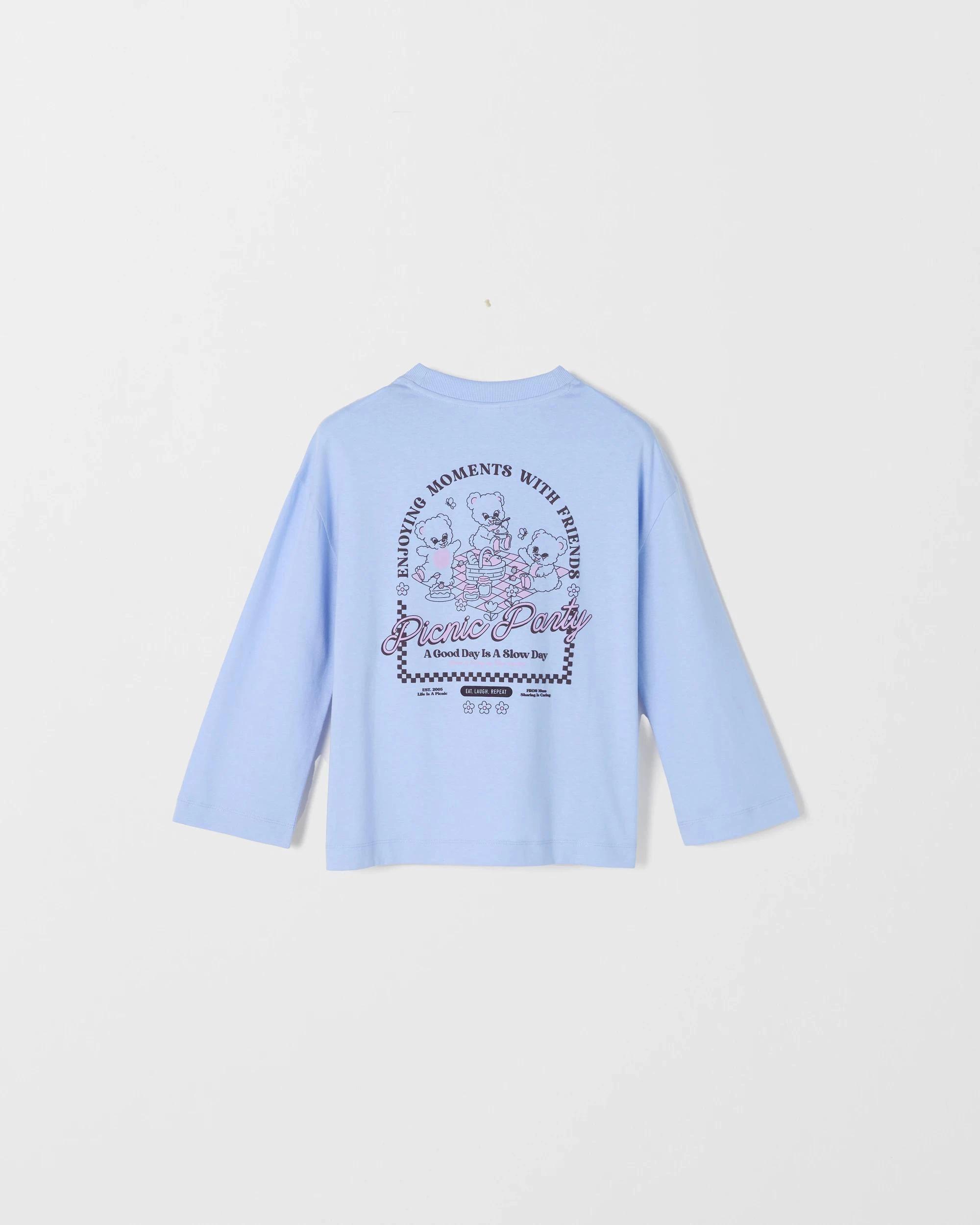 7 Target Kids Australian Cotton Long Sleeve T-Shirt TEDDIES BLUE, 7 of 7