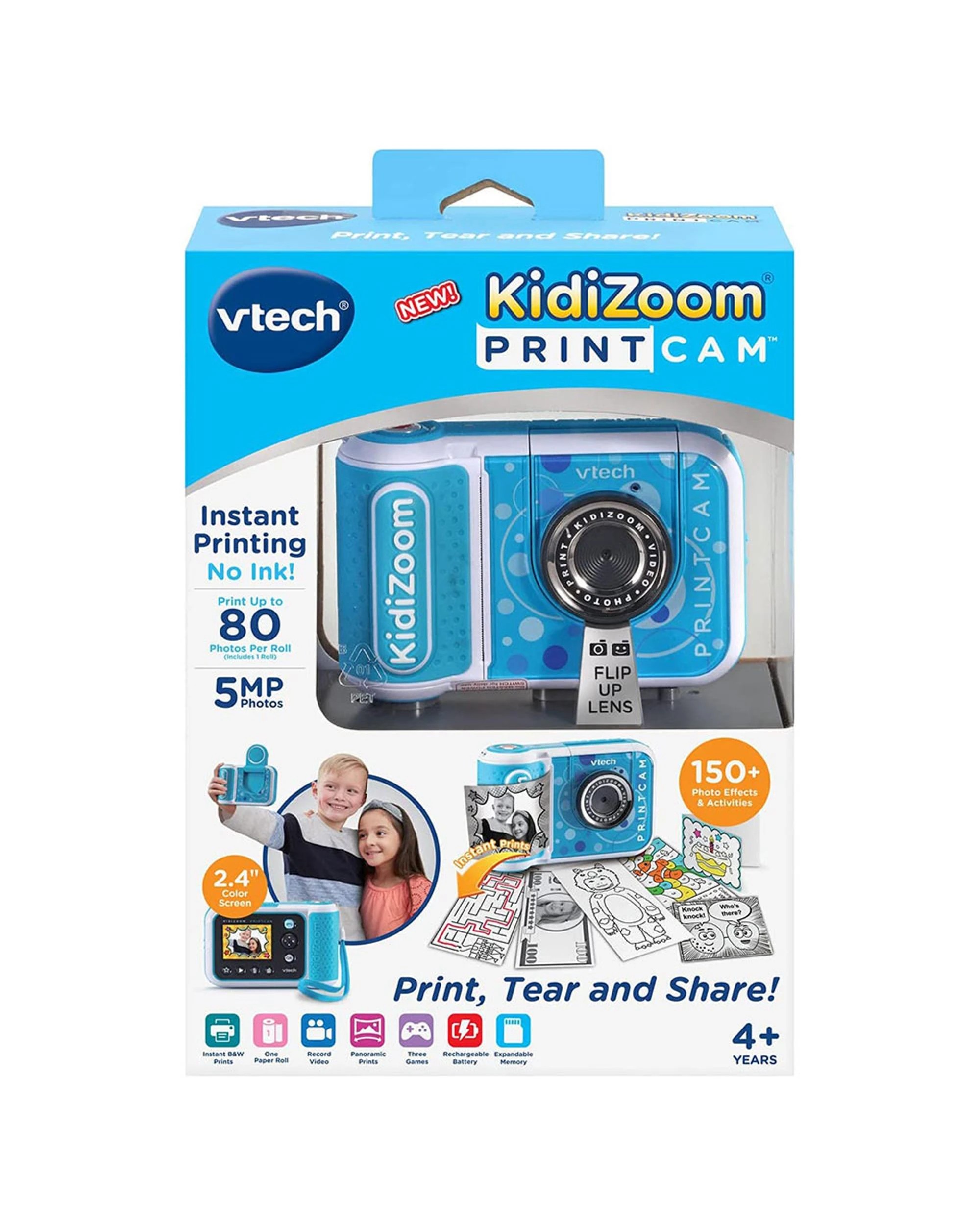 1 VTech Electronics VTech KidiZoom PrintCam Blue, 1 of 7