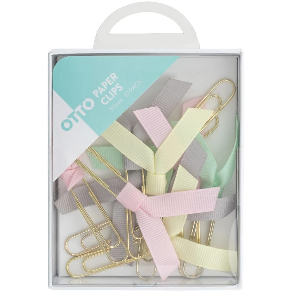2 Otto Paper Clips 50mm 10 Pack Pastel, 2 of 2