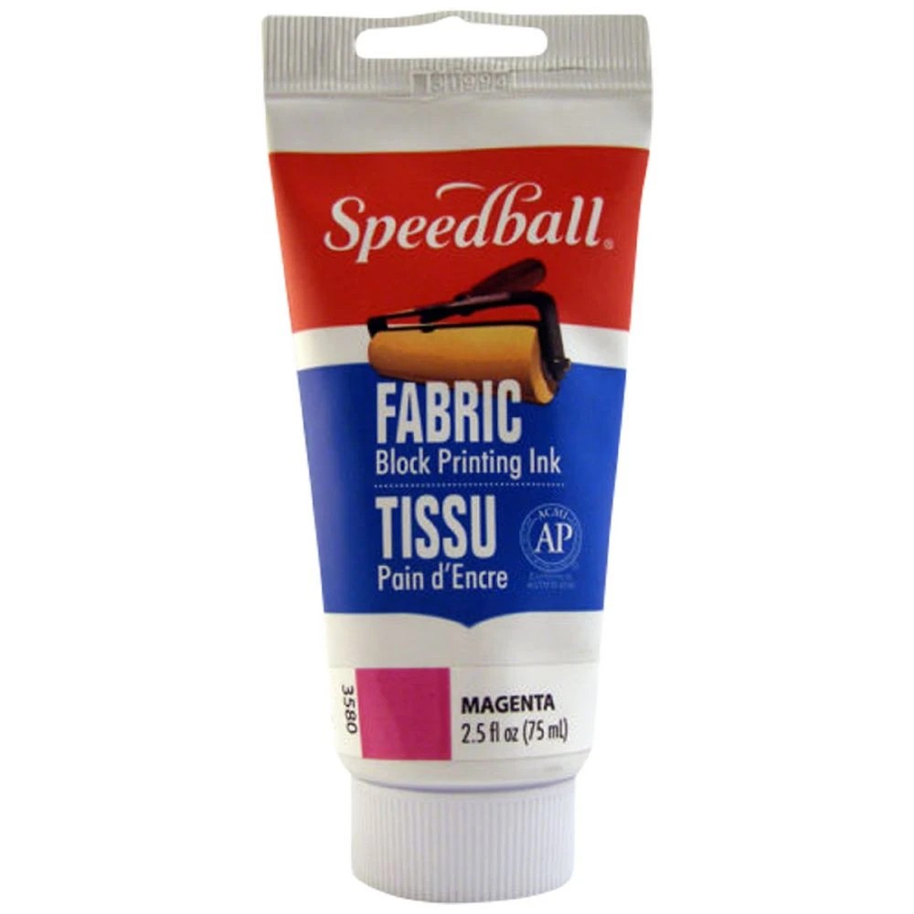 1 Speedball Fabric Block Ink 75mL Magenta, 1 of 3