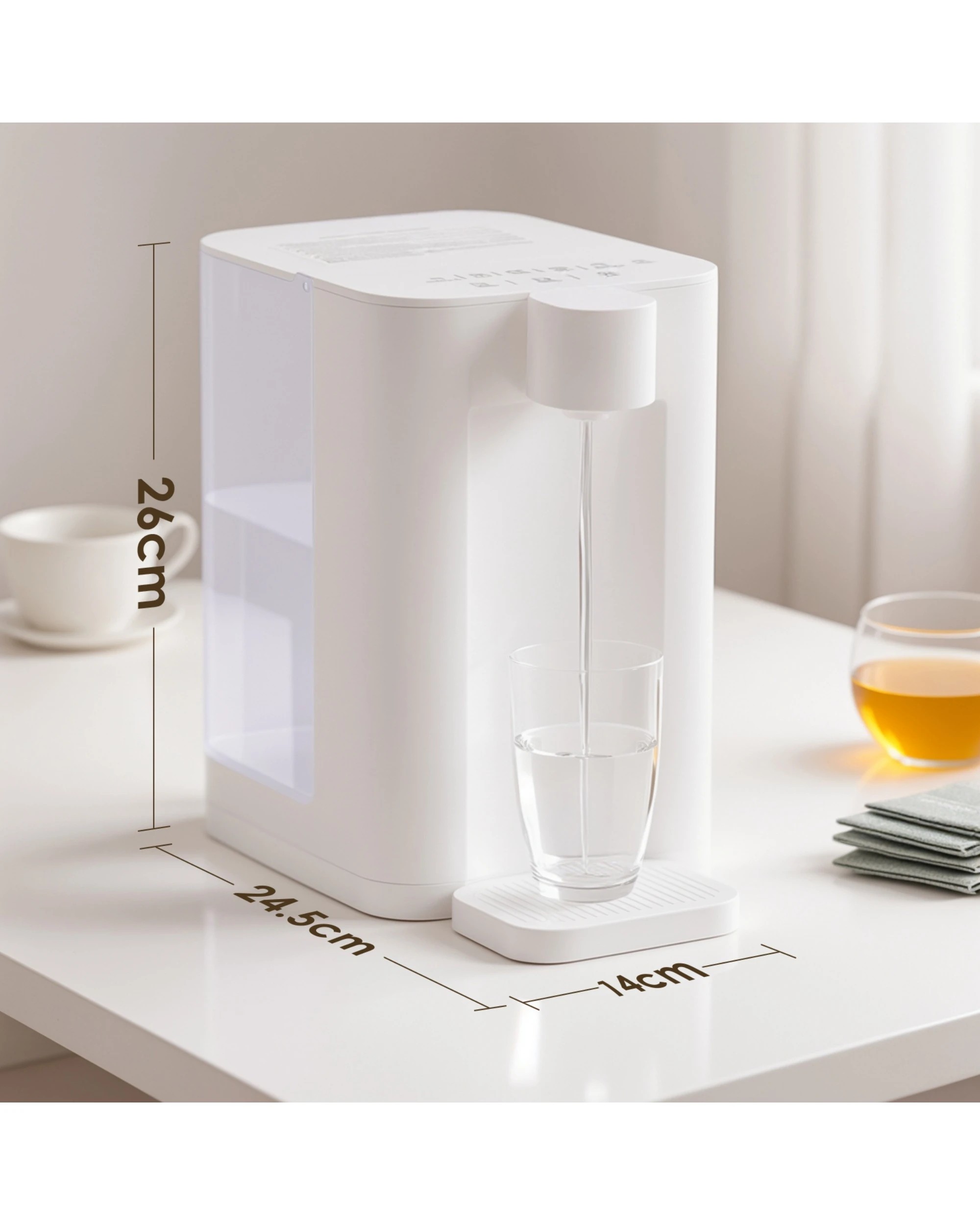 4 Advwin Instant Hot Water Dispenser 3l, 2000w Fast Boiling Smart Water Boiler With 5 Temperature Settings, 4 of 7