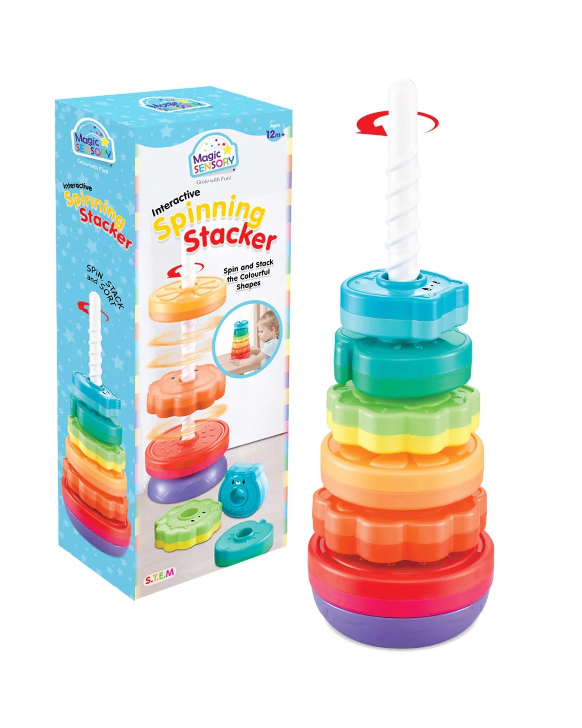 1 Magic Sensory Spinning Stacker, 1 of 7