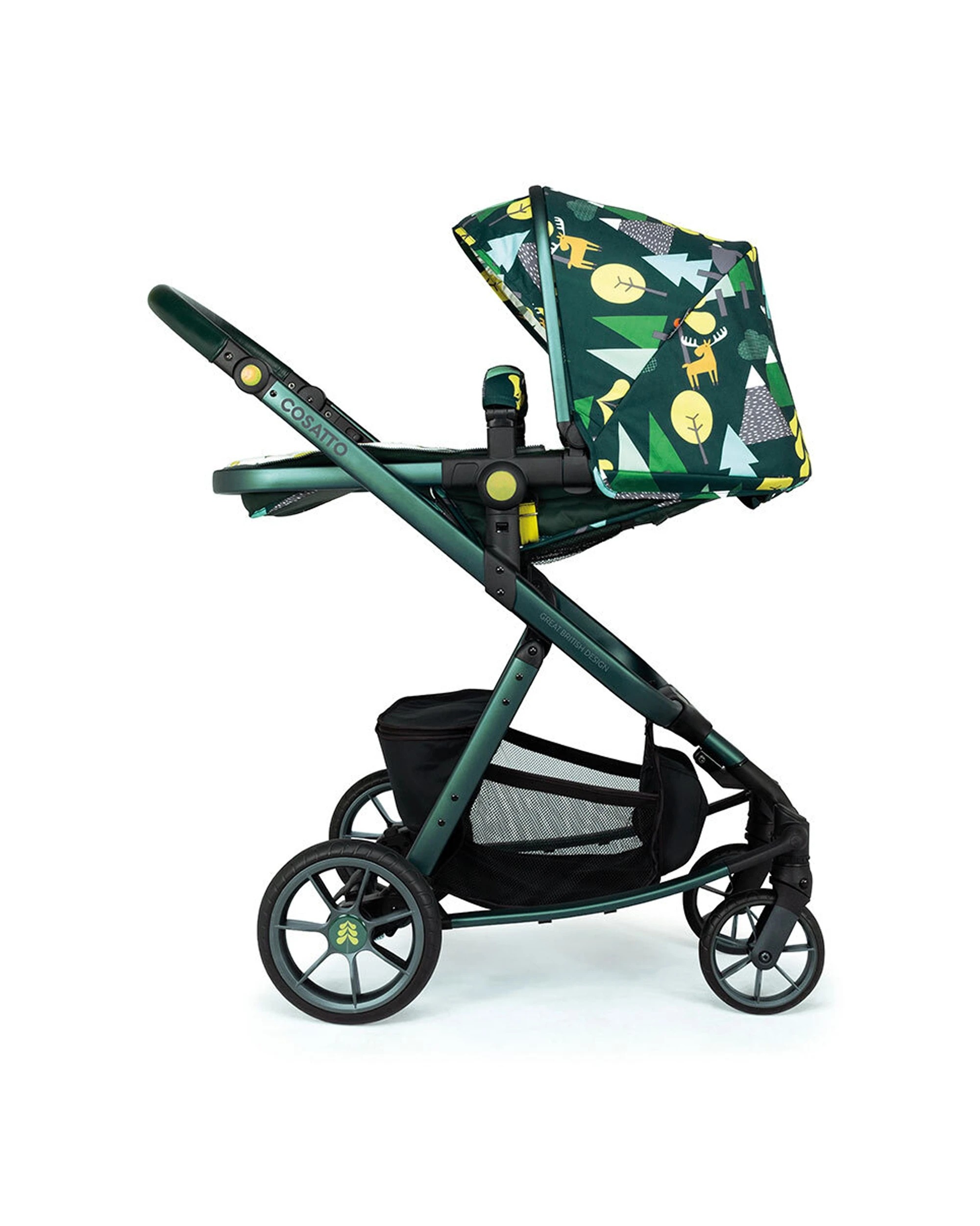 3 Cosatto Giggle Quad Pram & Push Chair 0m+ Reversible Seat Premium -Into the Wild - Multi, 3 of 7