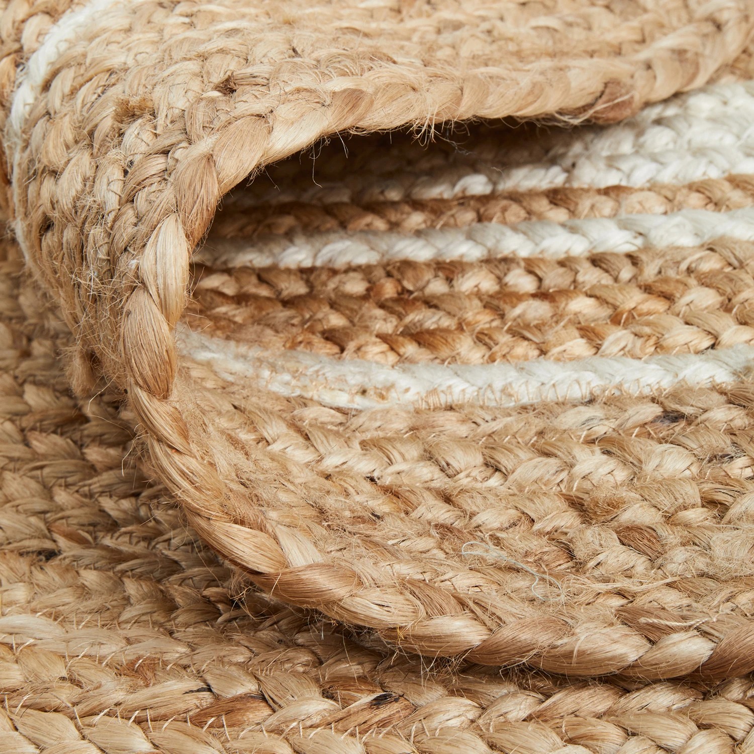 9 Common Ground Rugs Drift 111 280x190cm - Large Oval Hand Braided Jute Rug - Natural, 9 of 9
