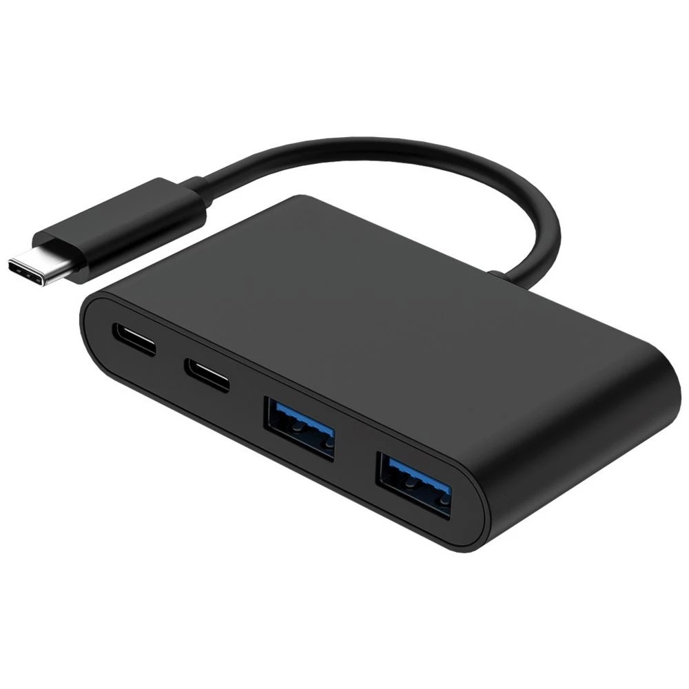 2 J.Burrows USB-C to USB 3.0 4-Port Hub Black, 2 of 3