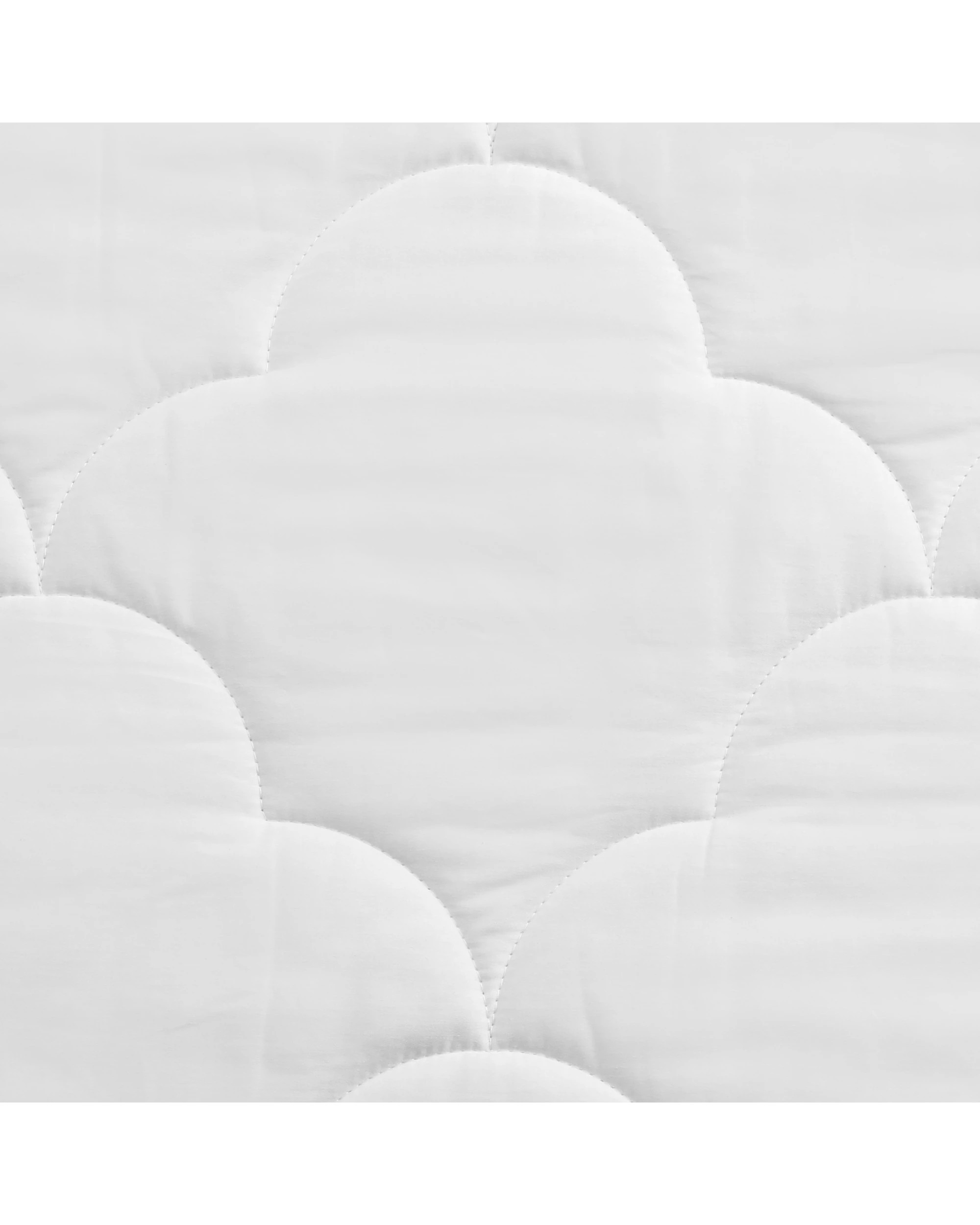 4 Natural Home Organic Cotton Quilted Mattress Protector - Baby COT Size - White, 4 of 6
