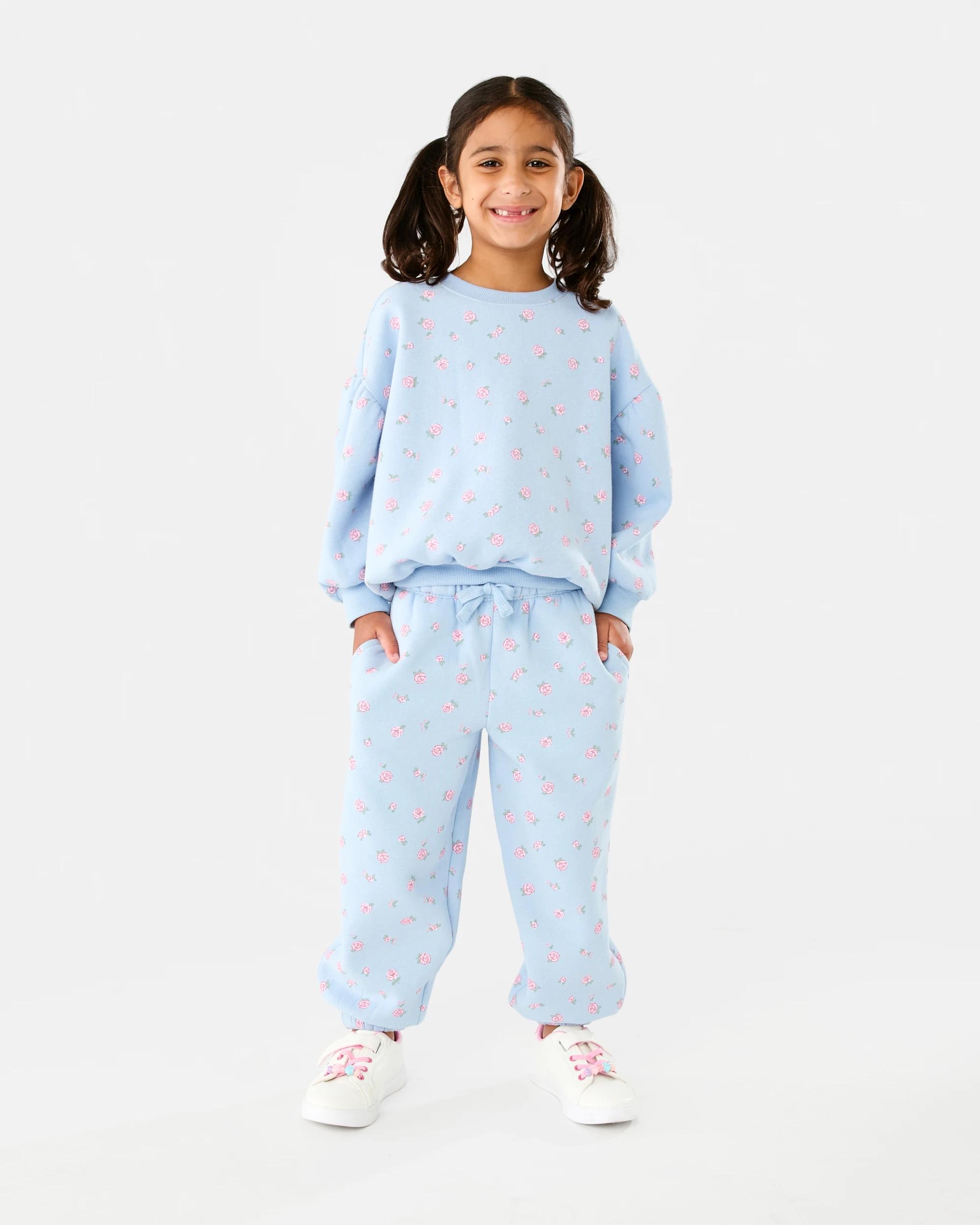 5 All Over Print Trackpants Blu Rose, 5 of 6