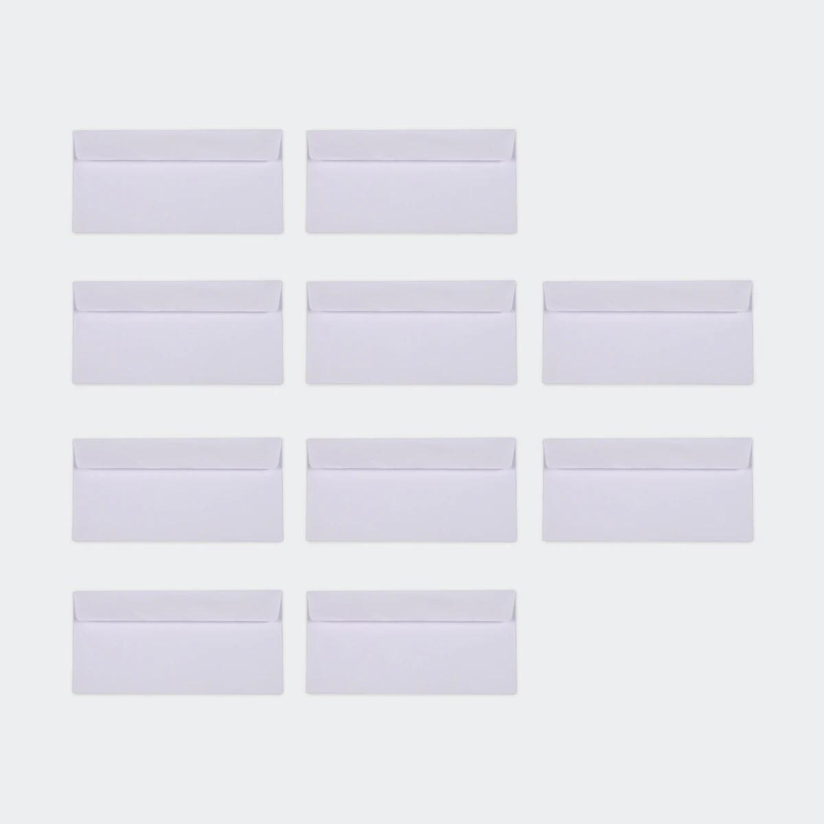 5 100 Pack DL Peel and Seal Envelopes - White, 5 of 5
