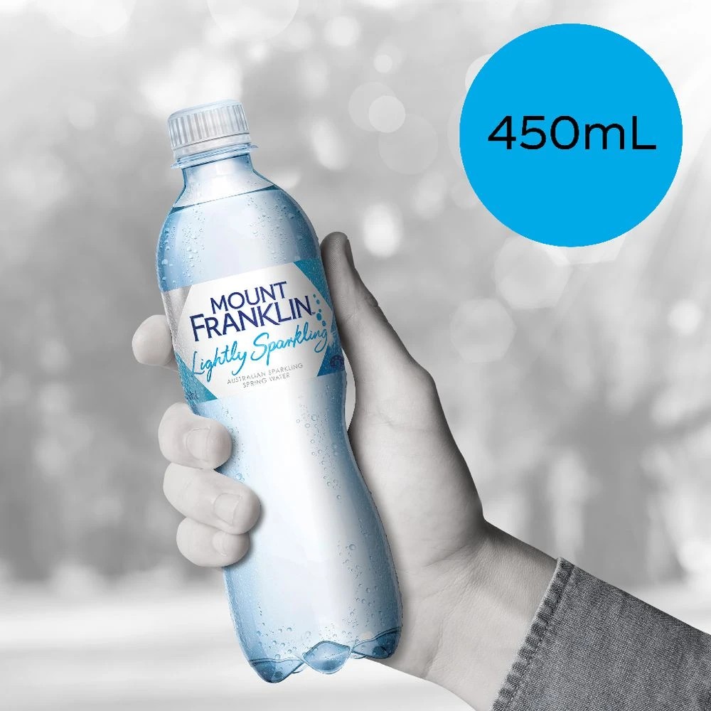 2 Mount Franklin Lightly Sparkling 450mL 24 Pack, 2 of 2