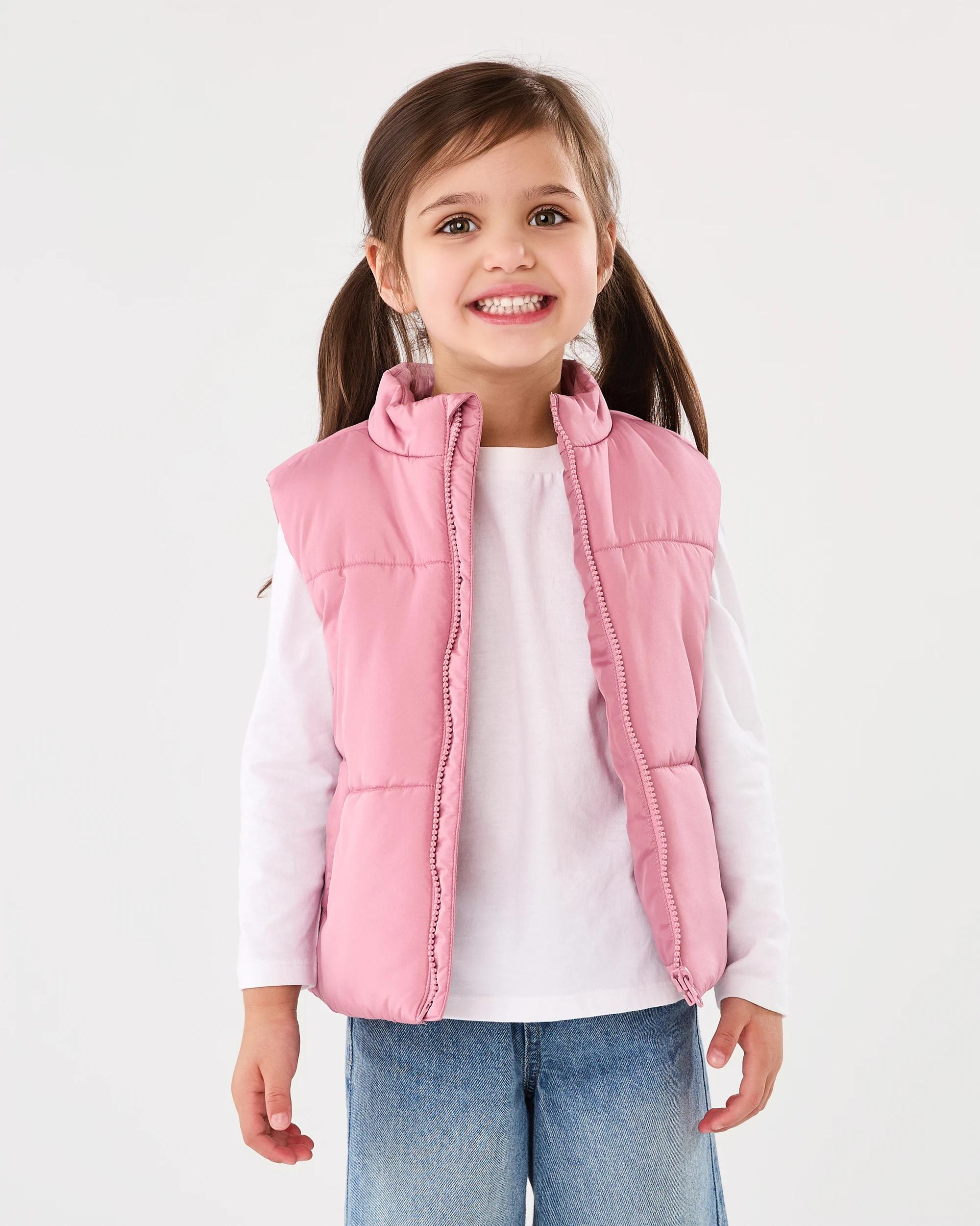 1 Puffer Vest Dust Rose, 1 of 9