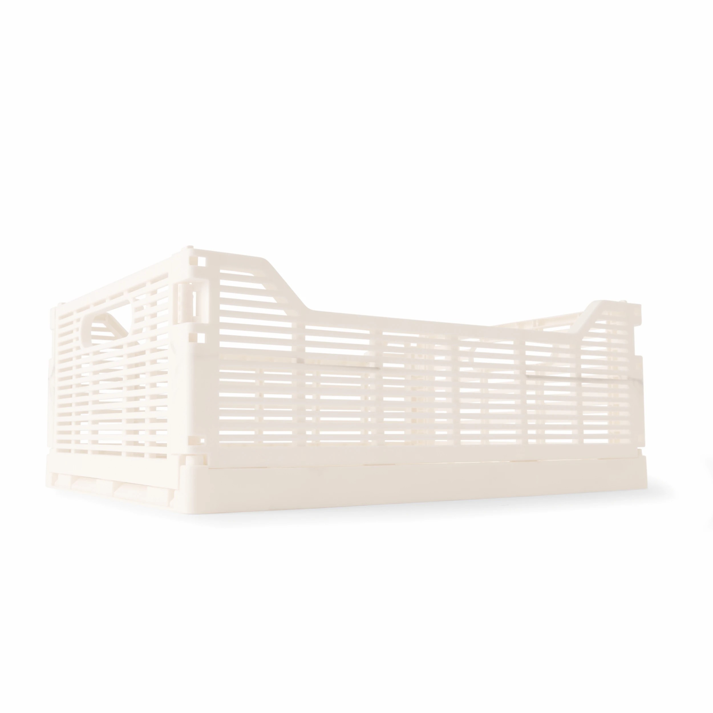1 13L Linear Collapsible Crate - White