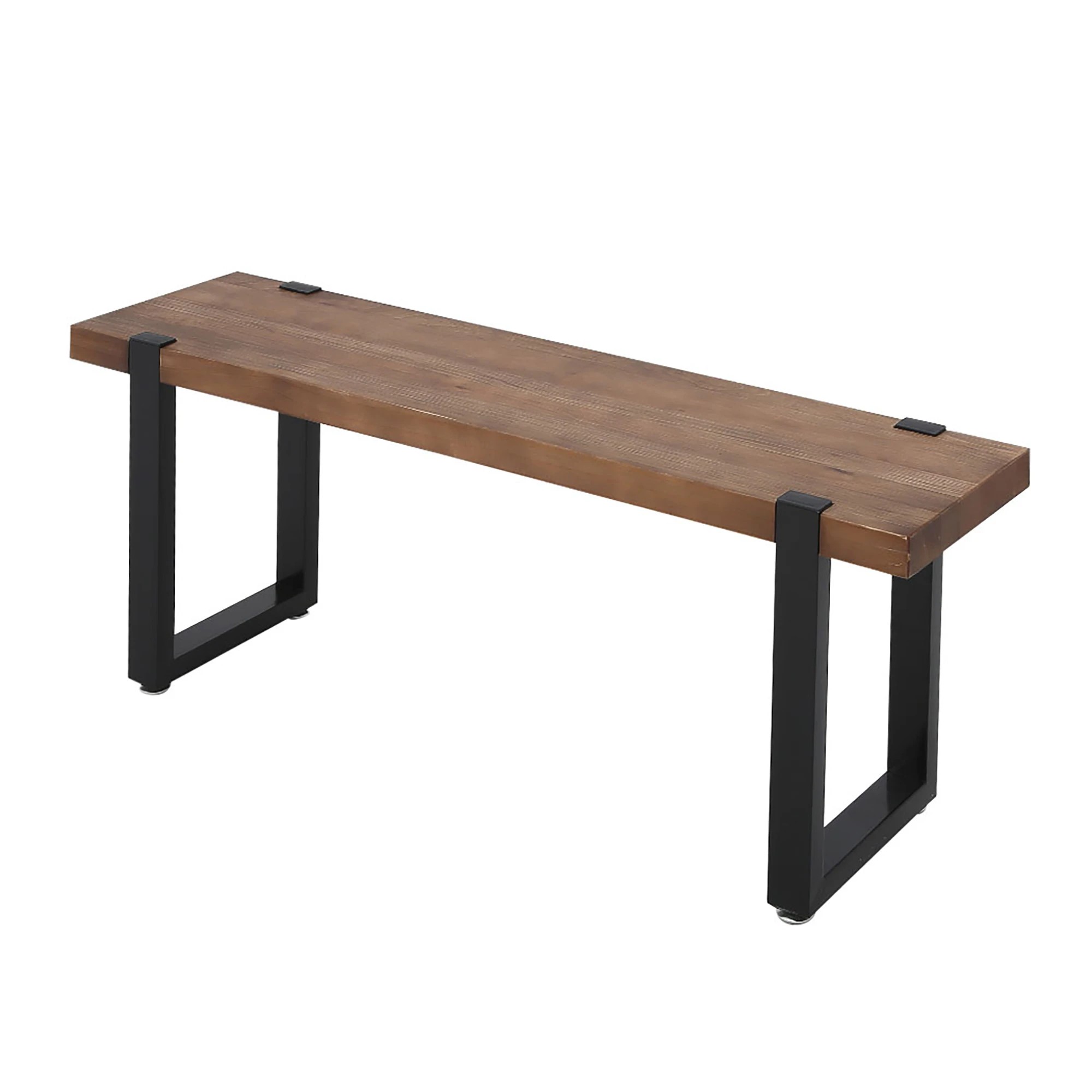 6 Levede Wooden Dining Sets 1XTable+2X Bench Chair Metal Industrial Restaurant, 6 of 7
