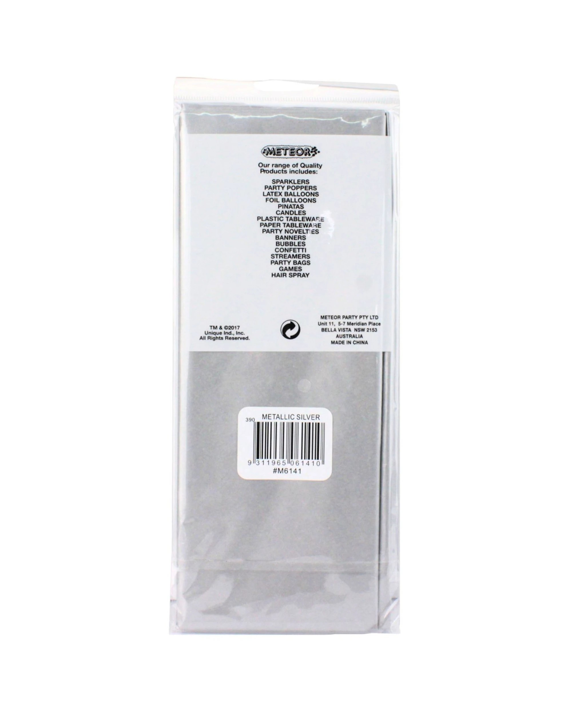 2 Meteor Metallic Tissue Paper 10 Sheets - Silver, 2 of 2