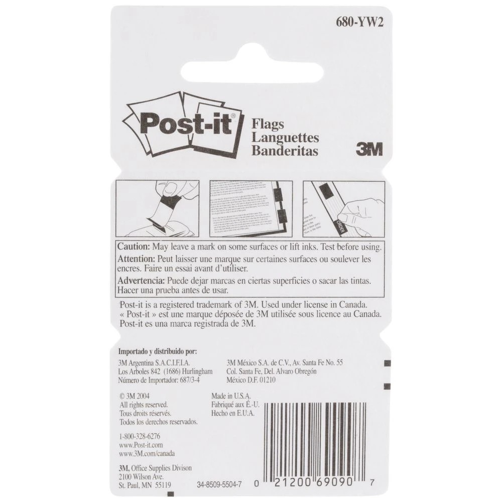 5 Post-it Flags 25x43mm Yellow 2 Pack, 5 of 7