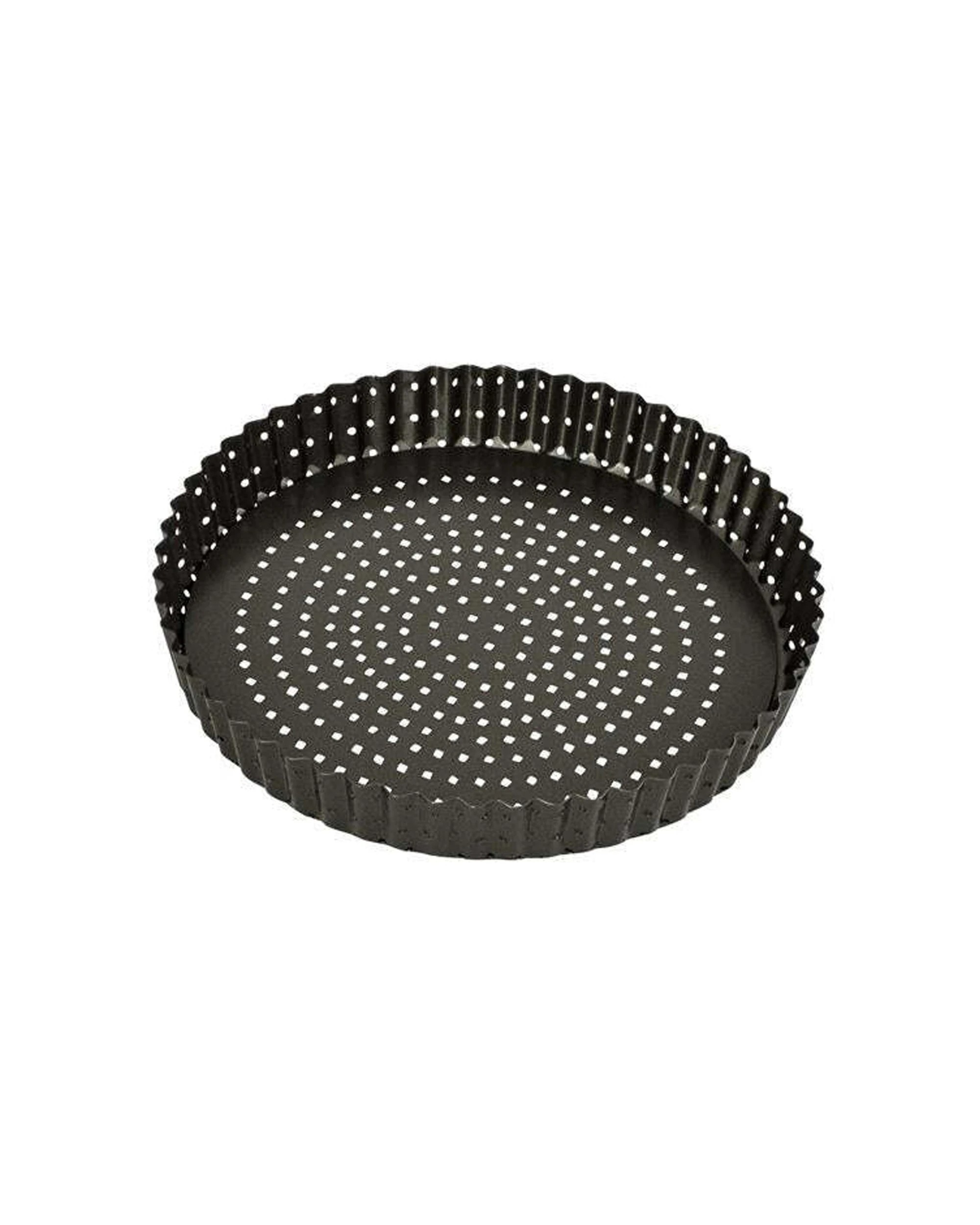 3 Bakemaster Perfect Crust Loose Base Quiche Pan 23cm Carbon Steel Non-stick - Black, 3 of 3