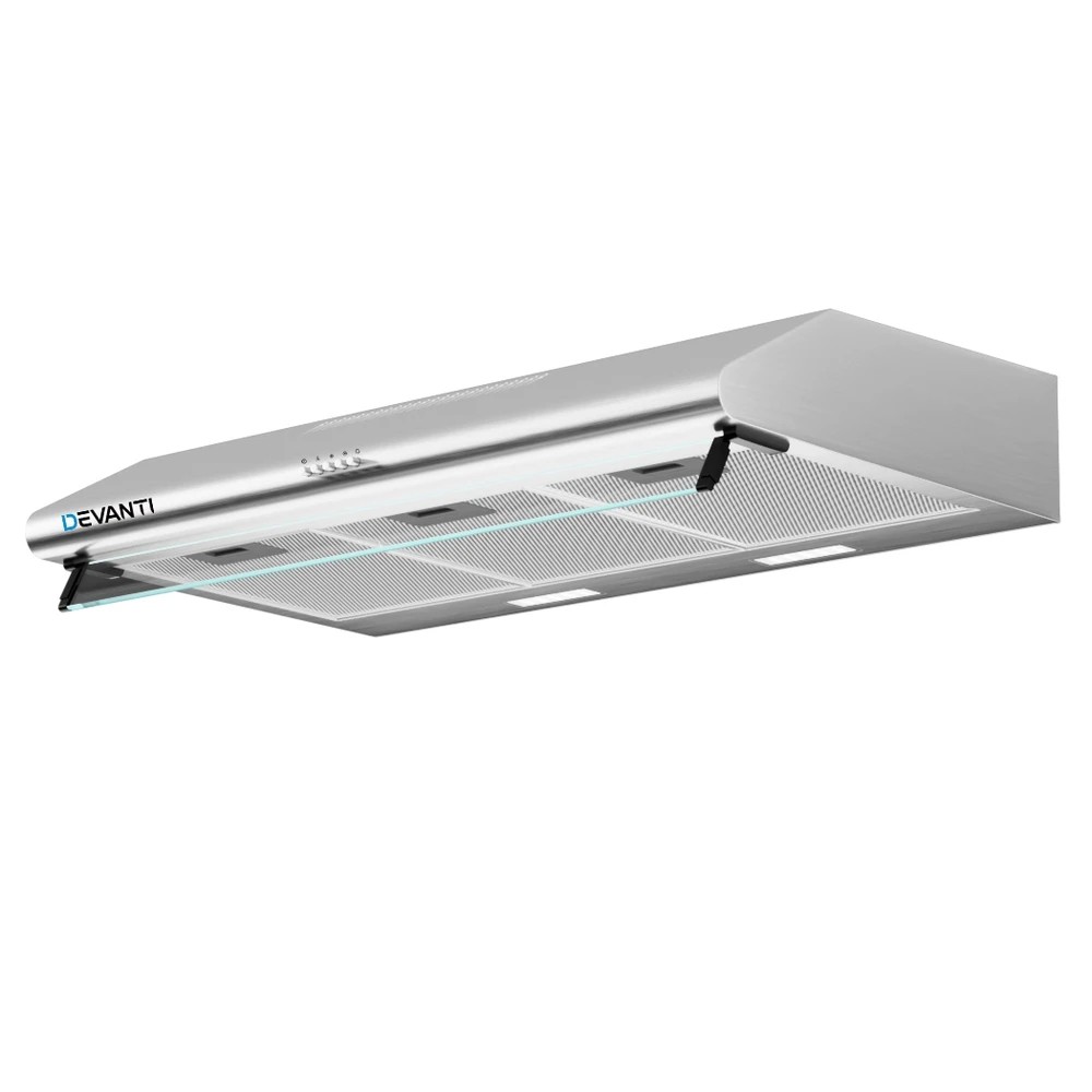 1 Devanti 900mm Range Hood 90cm Rangehood Stainless - Silver, 1 of 7