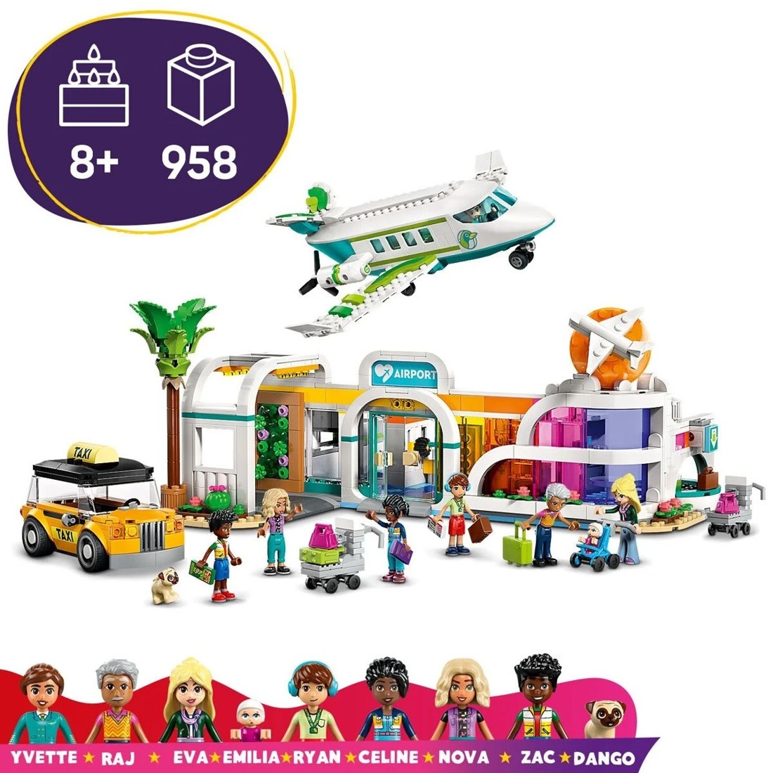 4 LEGO Friends Heartlake City Airport and Airplane 42656, 4 of 10