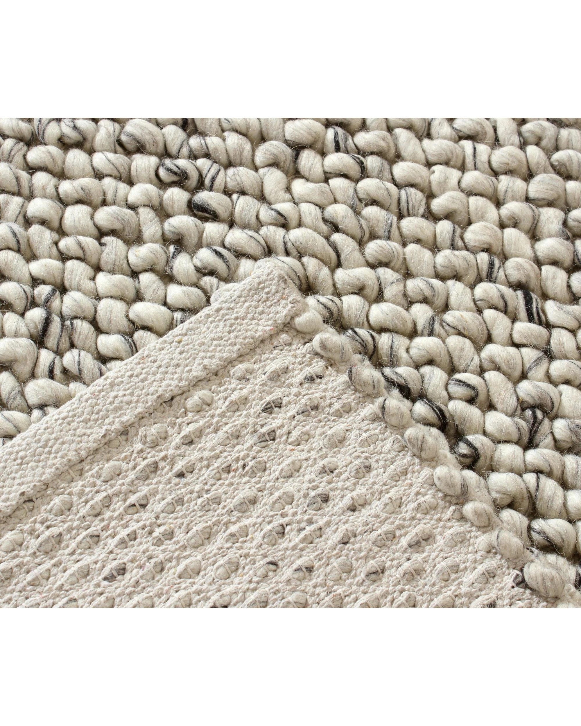 5 La Grace Home Aurora Hand Woven Wool Floor Rug - 160x230cm - Ash Grey, 5 of 6