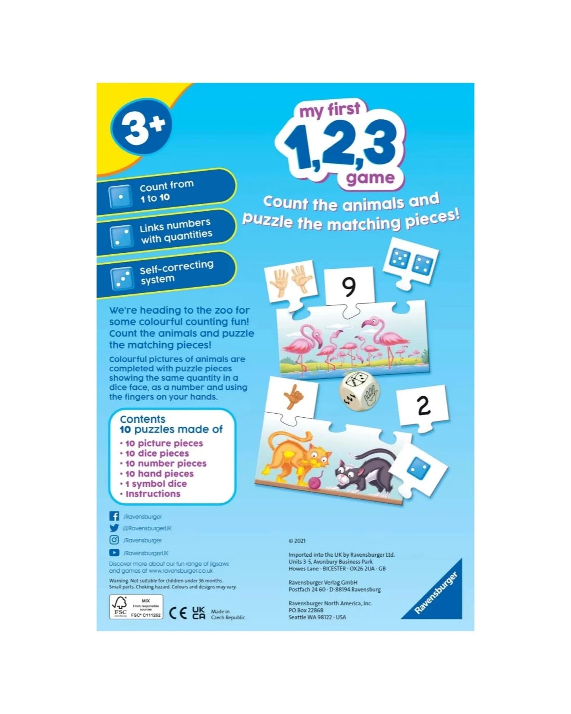 3 Ravensburger My First 123 Flashcards, 3 of 3