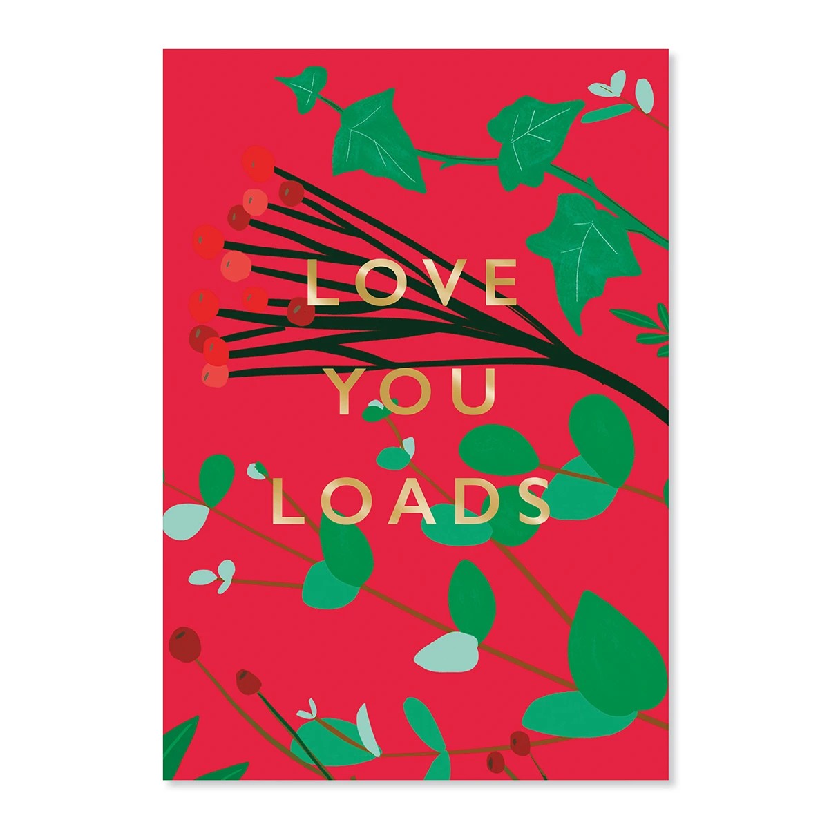 3 Hallmark Christmas Card - Love You Loads, 3 of 3