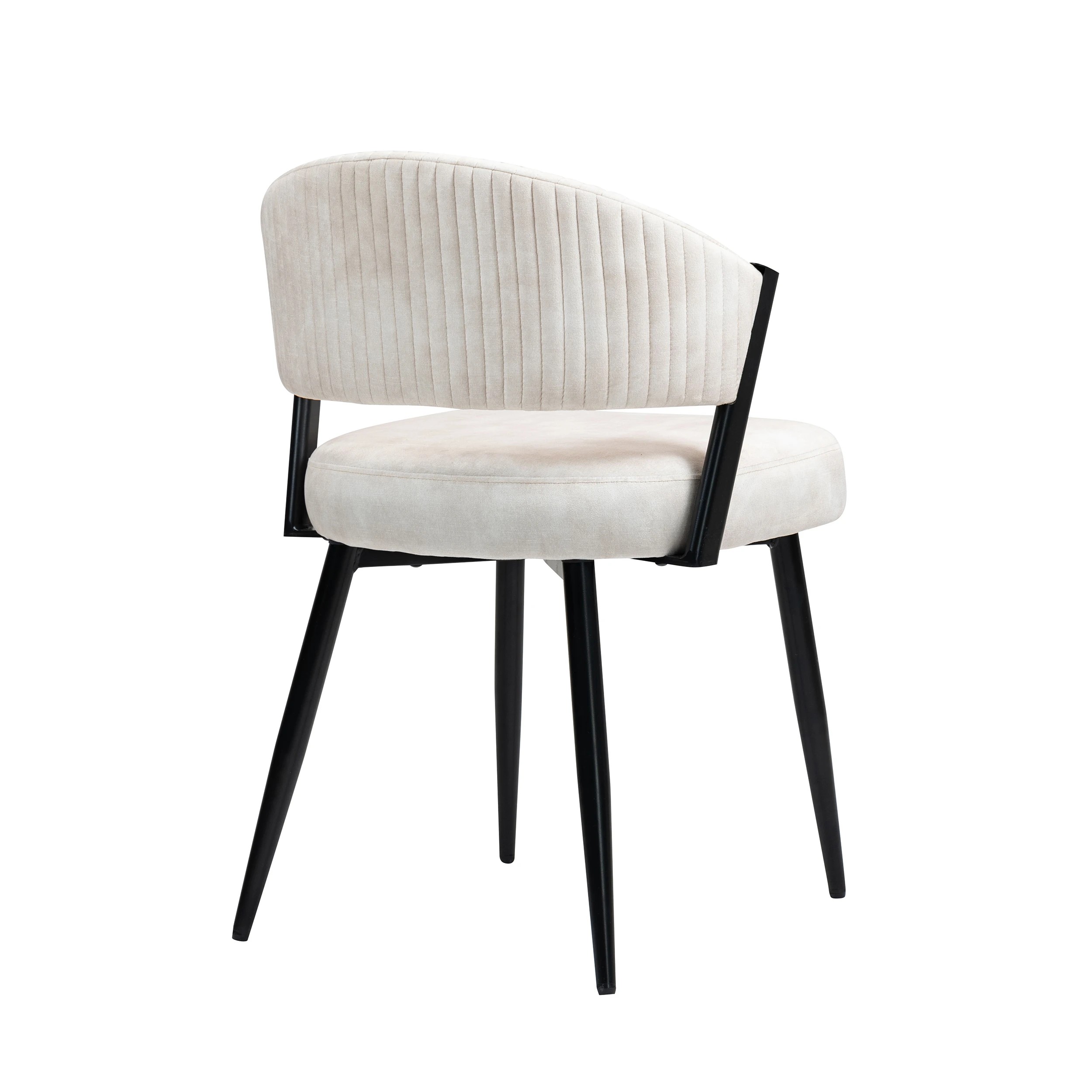 8 IHOMDEC Velvet Dining Chair Set of 2 - Beige - Beige, 8 of 10