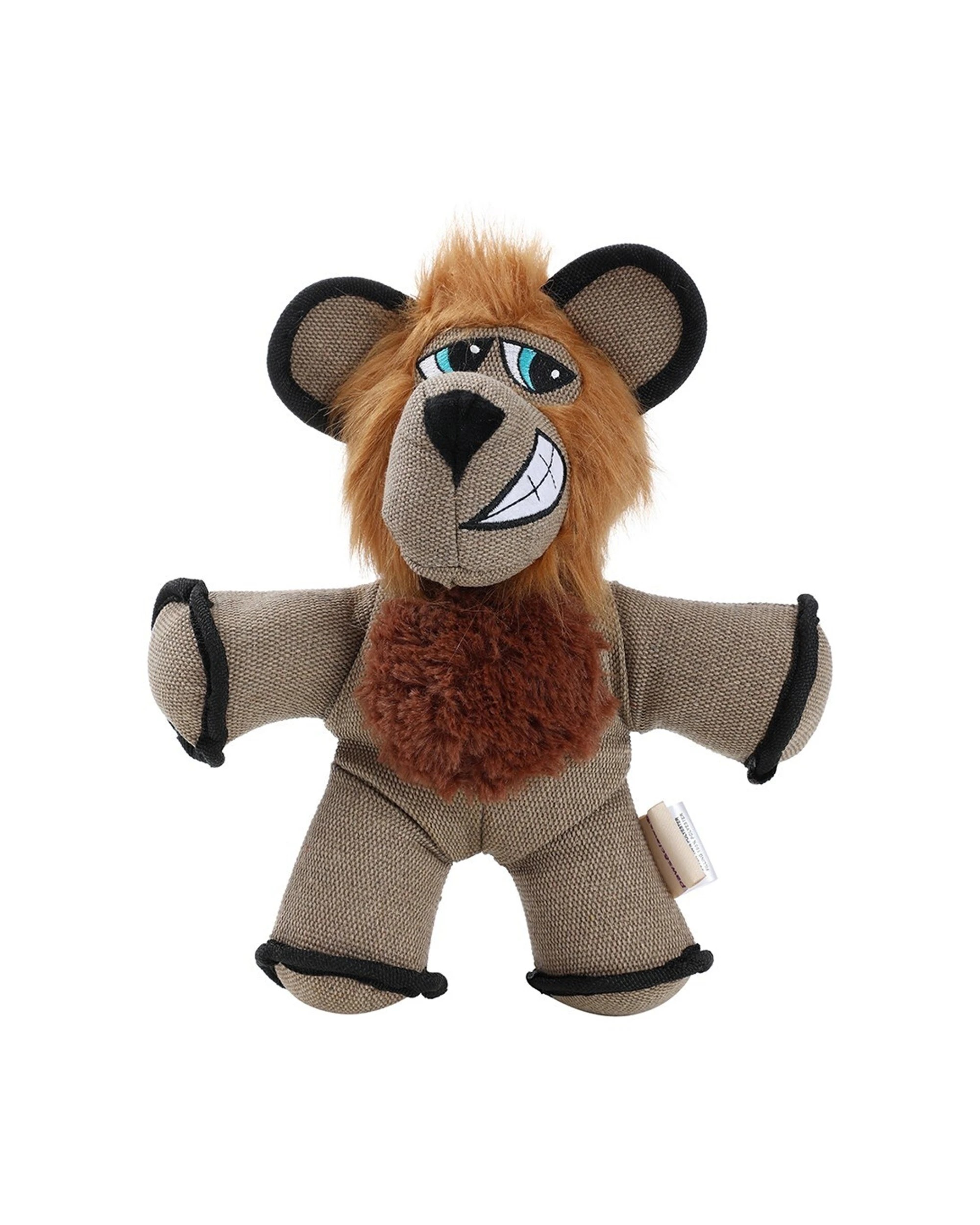 2 Paws And Claws 32cm Super Tuff Buddies Oxford Pet Interactive Toy Lion Squeaker
 - Brown, 2 of 4