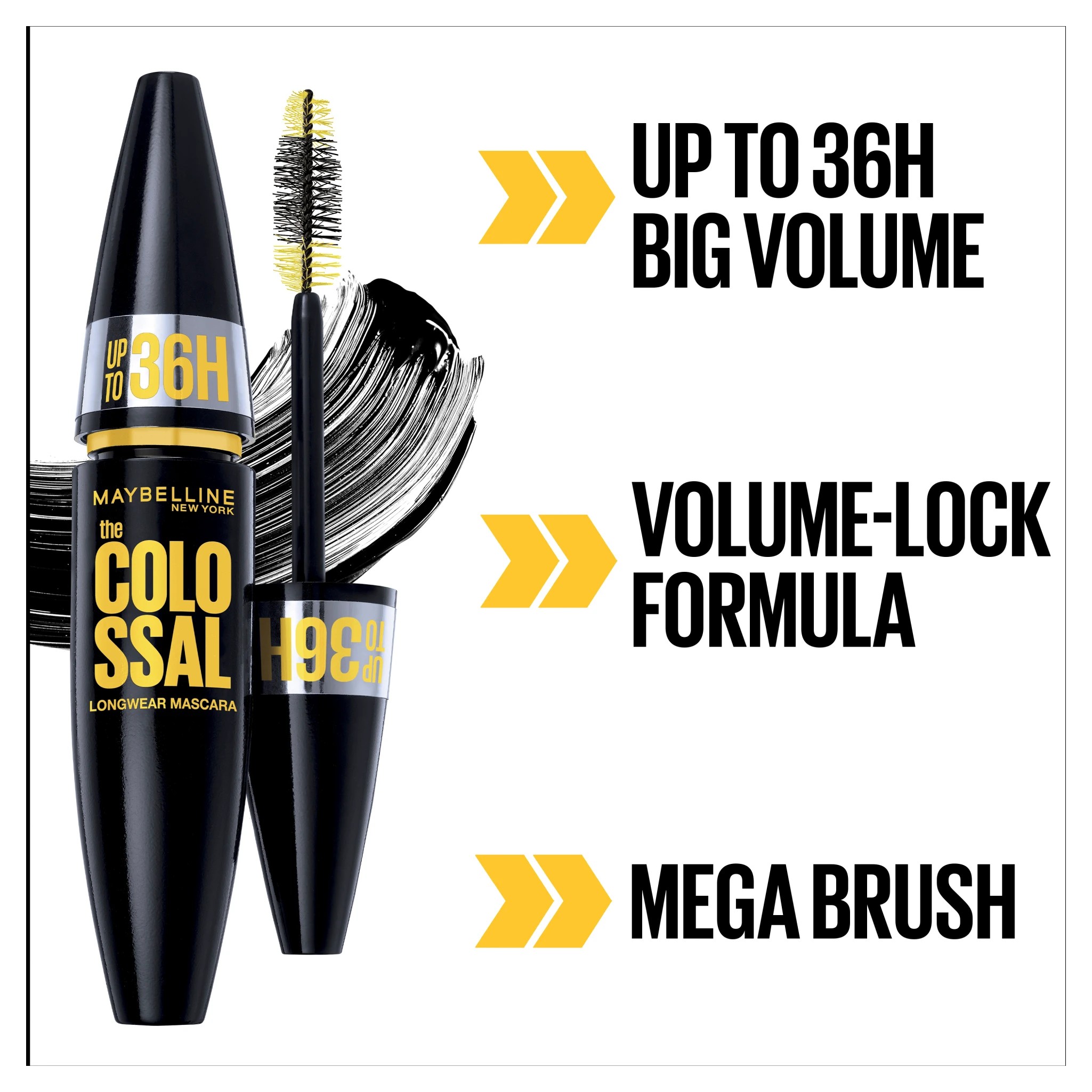 8 Maybelline Colossal Longwear Mascara - Very Black, 8 of 8