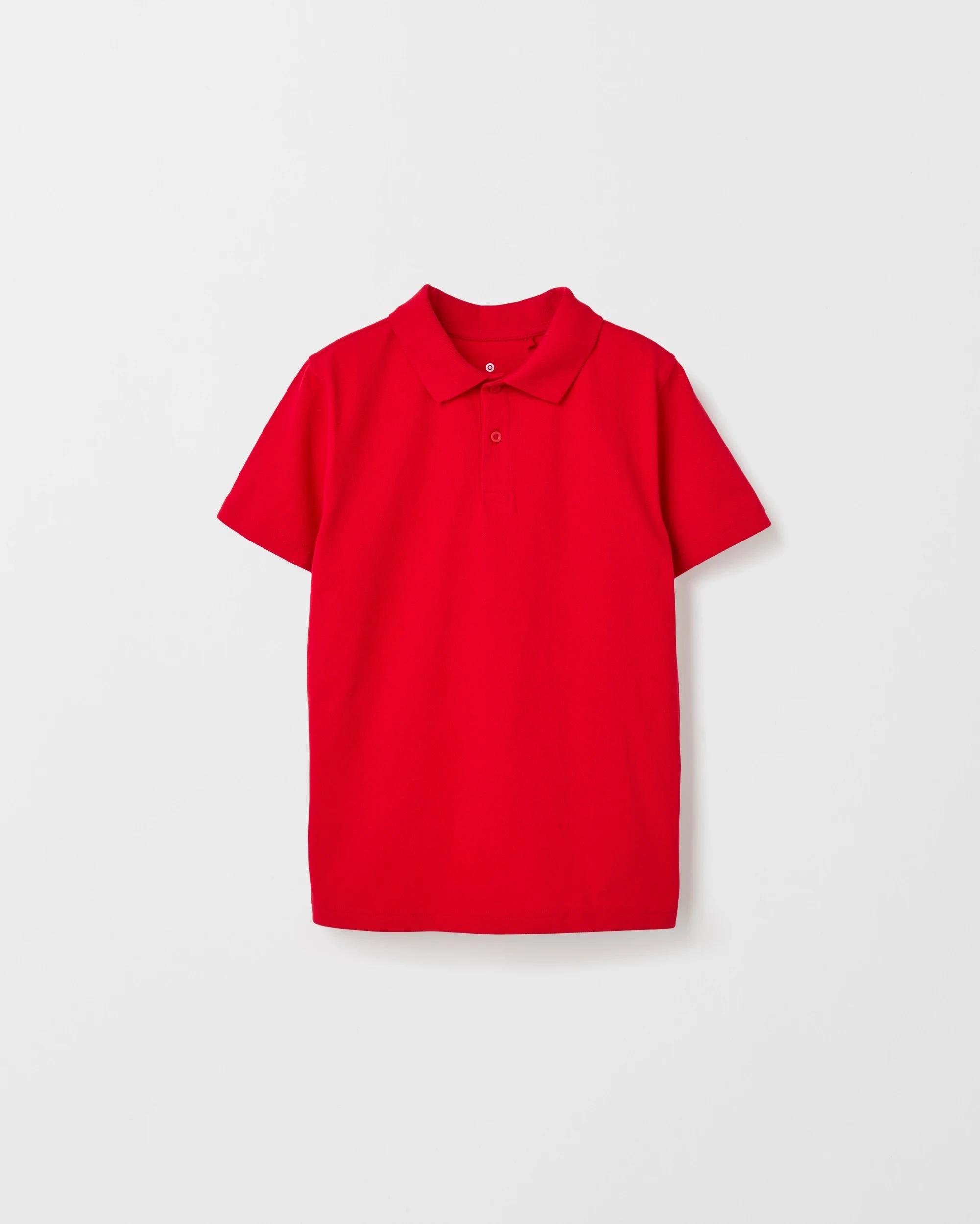 2 Target Australian Cotton 2 Pack Short Sleeve Polo T-Shirt RED, 2 of 4