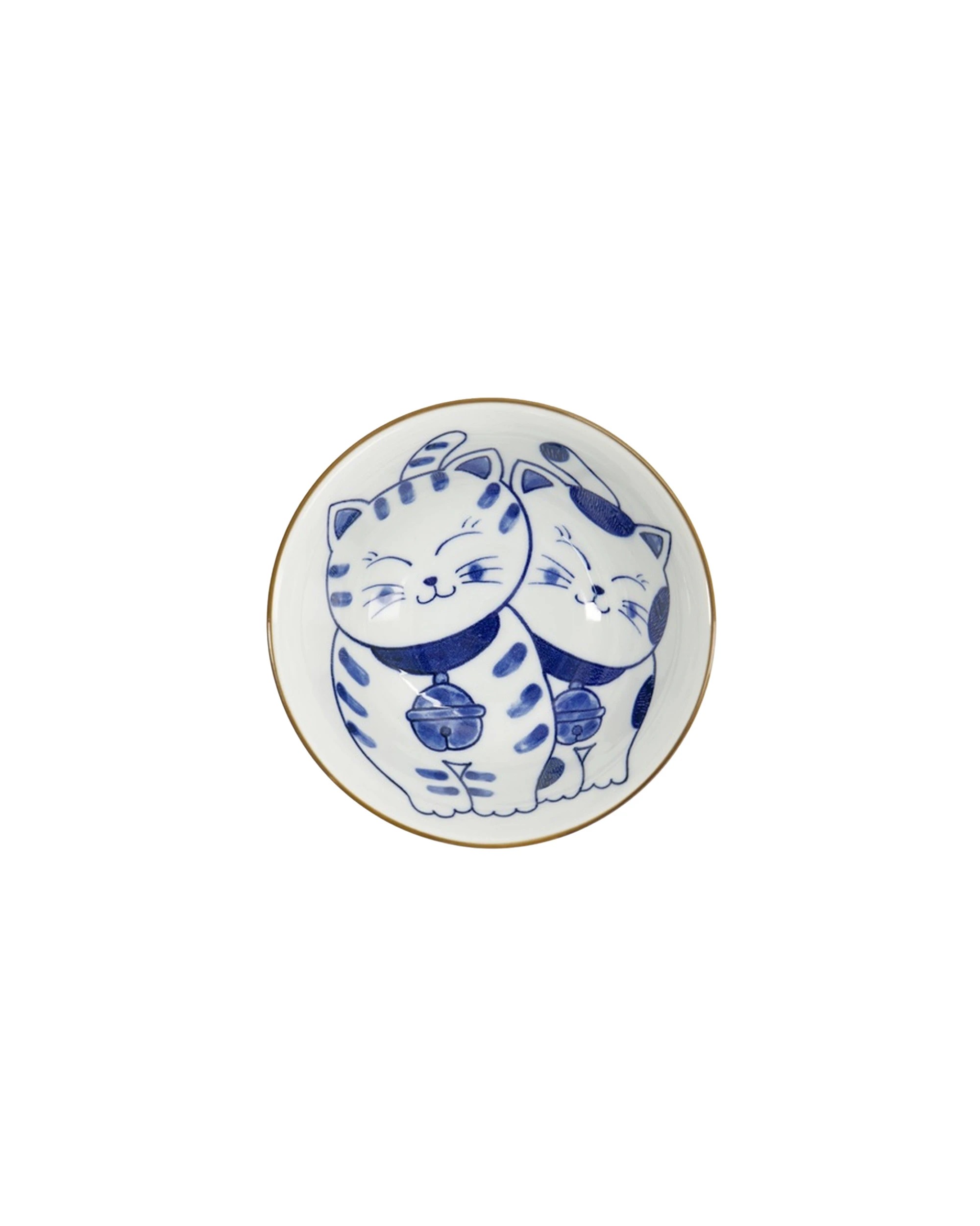 1 Tokyo Design Kawaii Cat Neko Tayo Bowl 15x6.5cm Twin Cat Microwave Safe, 1 of 1