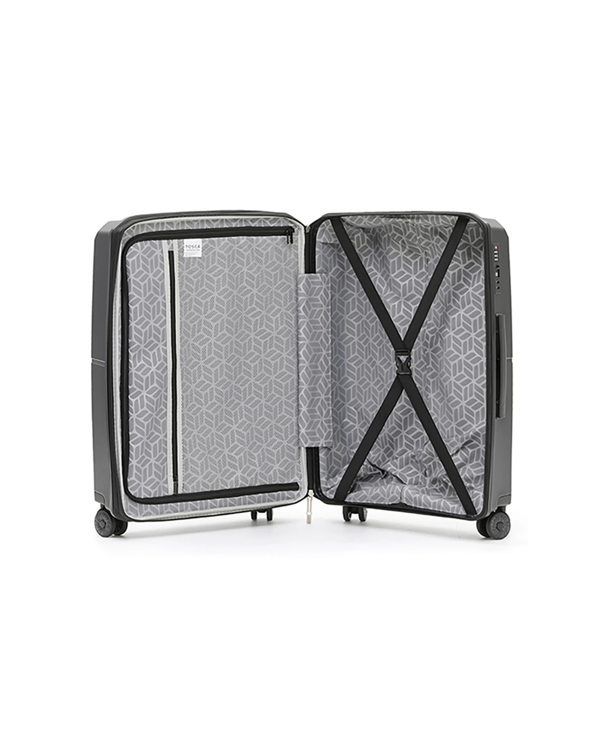 3 Tosca Globetrotter Wheeled Suitcase Luggage Tc 29 - Black, 3 of 5