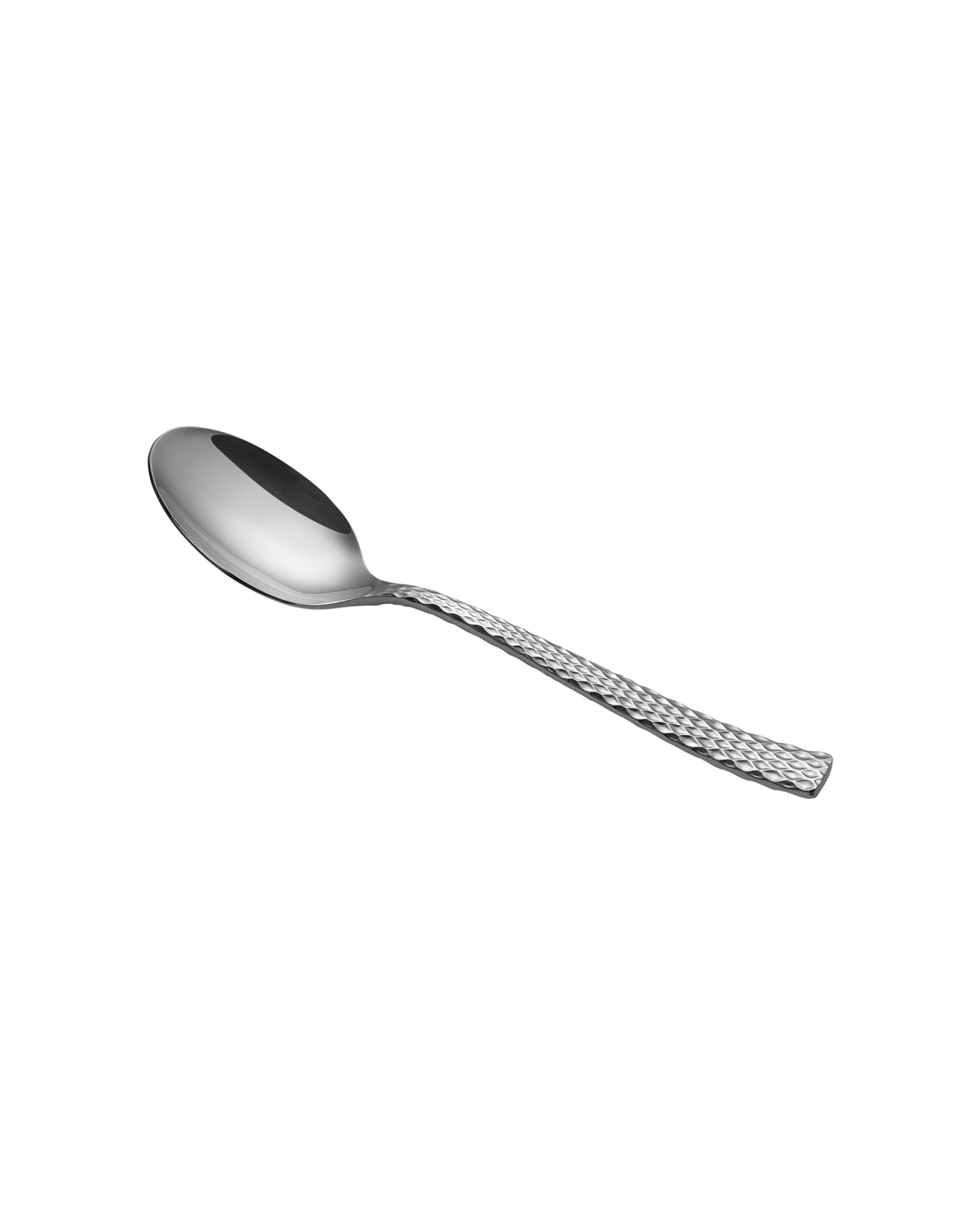2 Maxwell And Williams Diamonds Stainless Steel Faceted Design Dessert Spoon, 2 of 3
