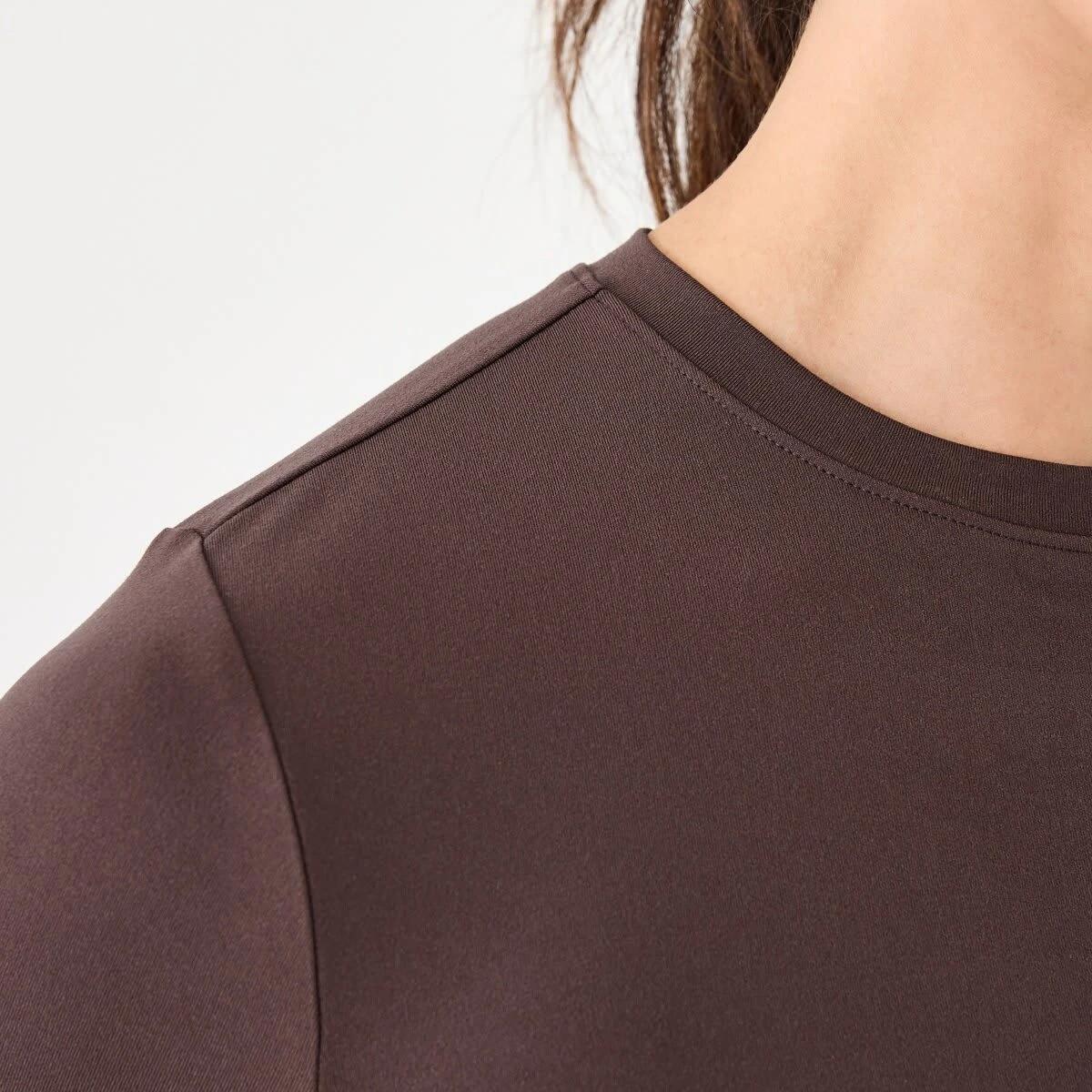 6 Active Womens Long Sleeve Ultrasoft Top Brn Tuscan, 6 of 6