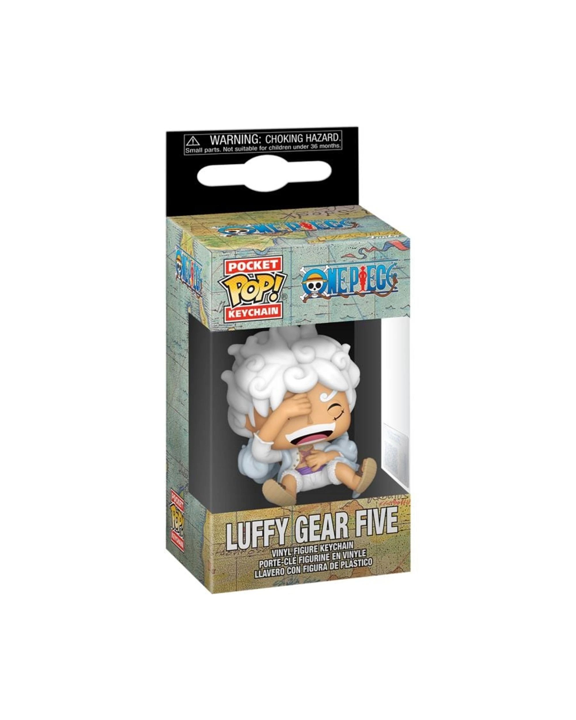 3 One Piece Luffy Gear 5 Pocket Keychain Funko POP! Vinyl, 3 of 3