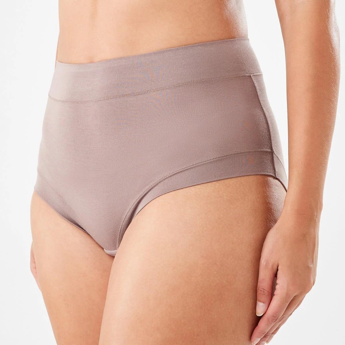 6 3 Pack Bamboo Full Briefs PINK CHALK, MISTY MAUVE, SOFT TAUPE, 6 of 8