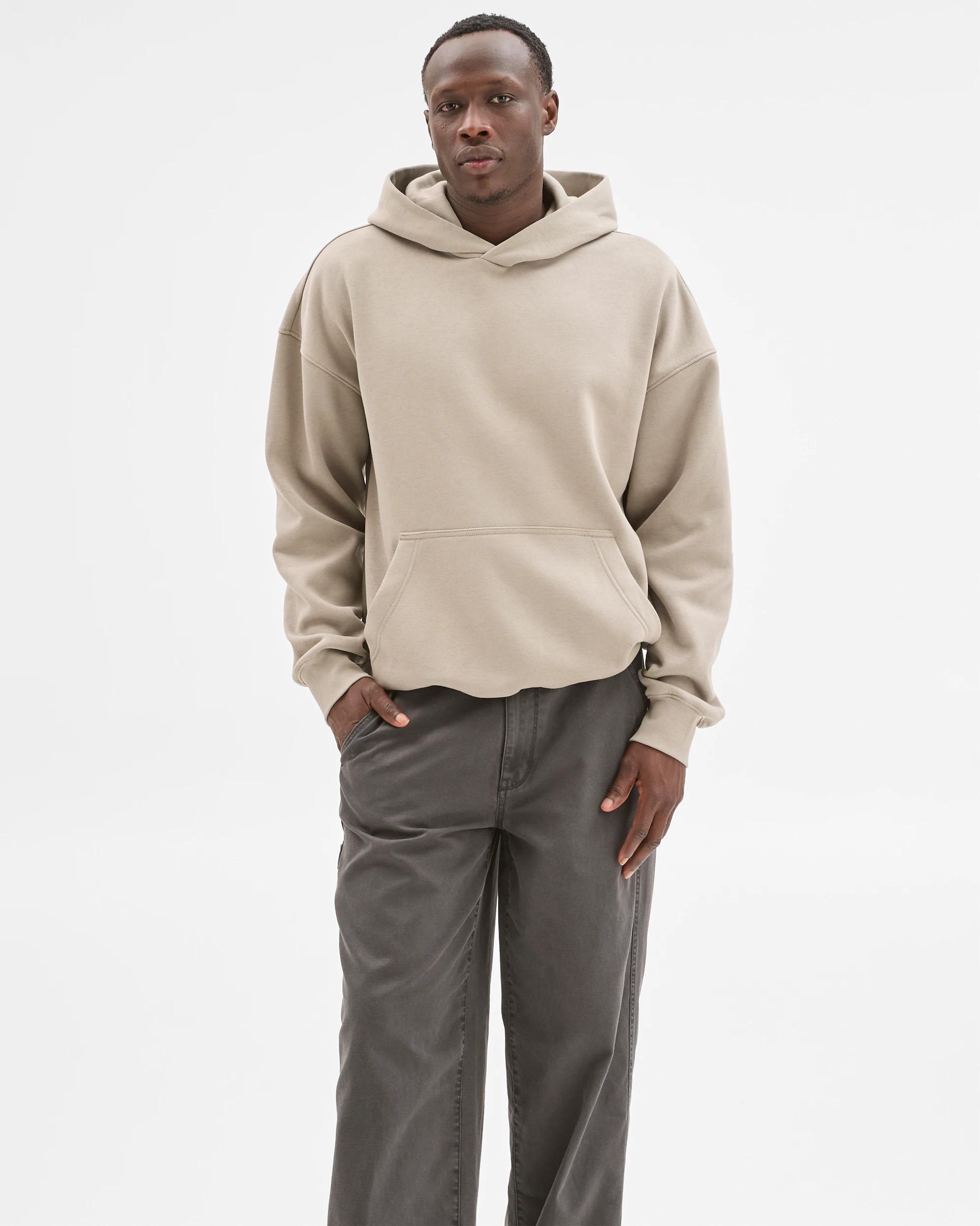 1 Commons Australian Cotton Blend Heavyweight Oversized Hoodie ELEPHANT GREY, 1 of 6