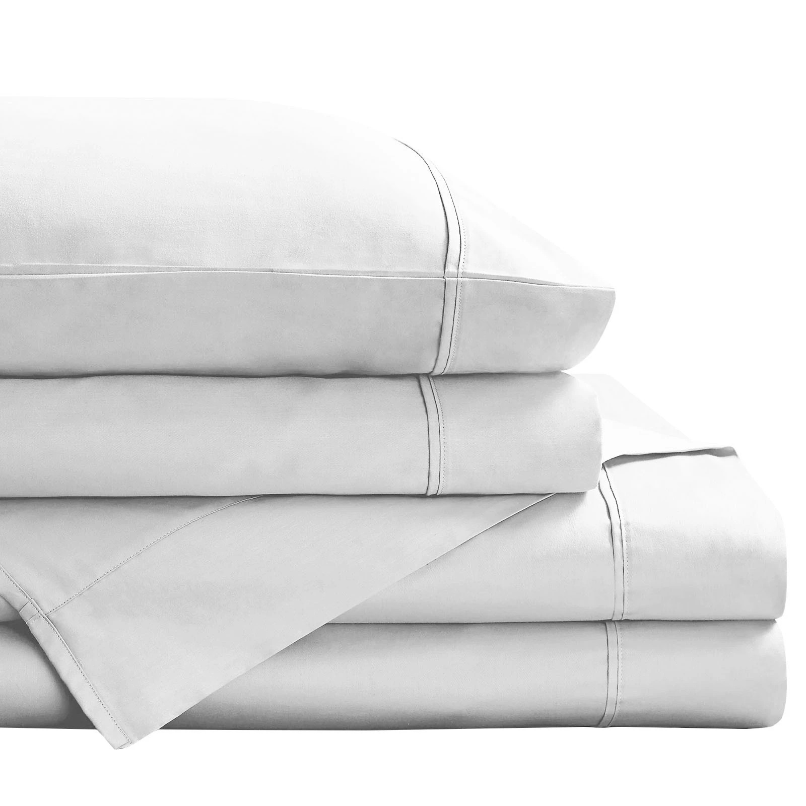 7 Royal Comfort Balmain 1000TC Bamboo Cotton Sheet Pillowcase Set Hotel - King Bed - Grey, 7 of 8