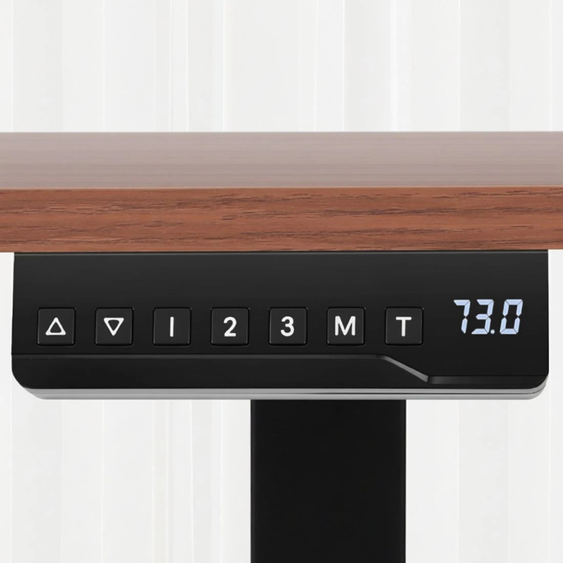 4 Artiss Standing Desk Motorised Dual Motor Electric Walnut 140CM - Brown, 4 of 8