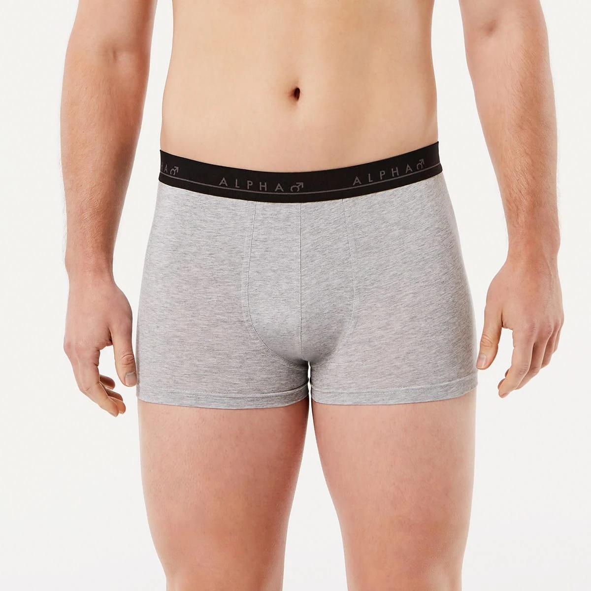 3 5 Pack Plain Trunks NAVY GREY, 3 of 7