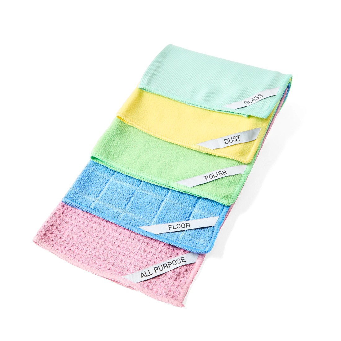 2 5 Pack Microfibre Cleaning Cloths - Bright, 2 of 7