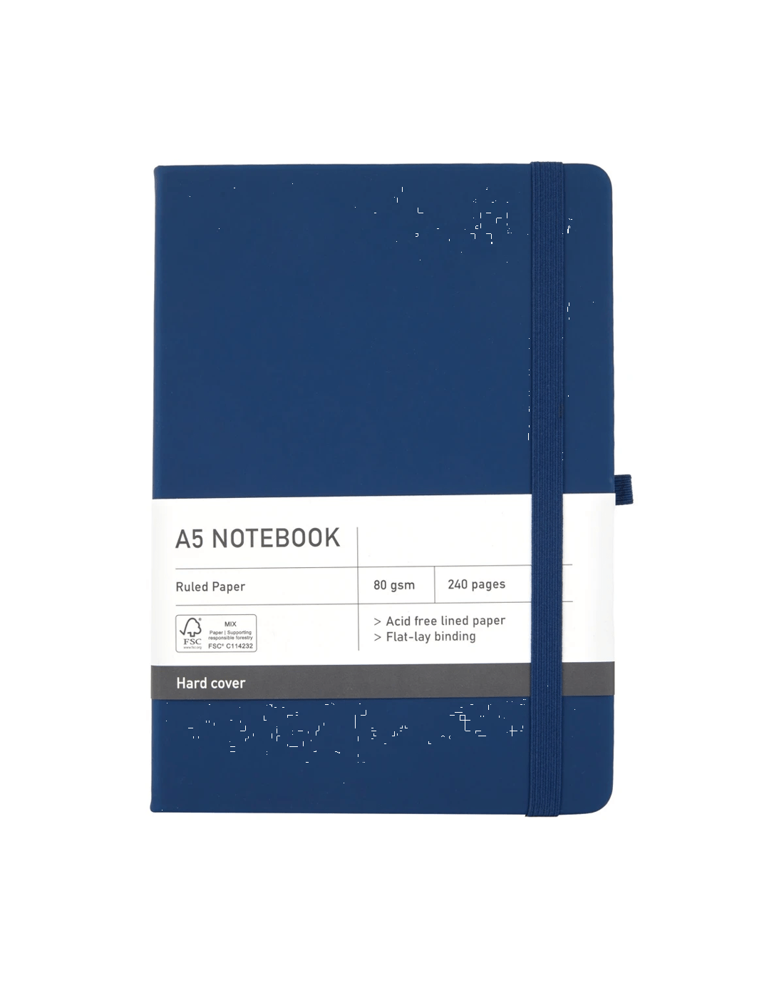 5 A5 Notebook - Navy Blue, 5 of 5
