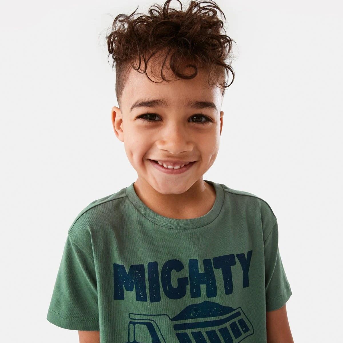 3 Chest Print T-shirt Grn Truck, 3 of 8