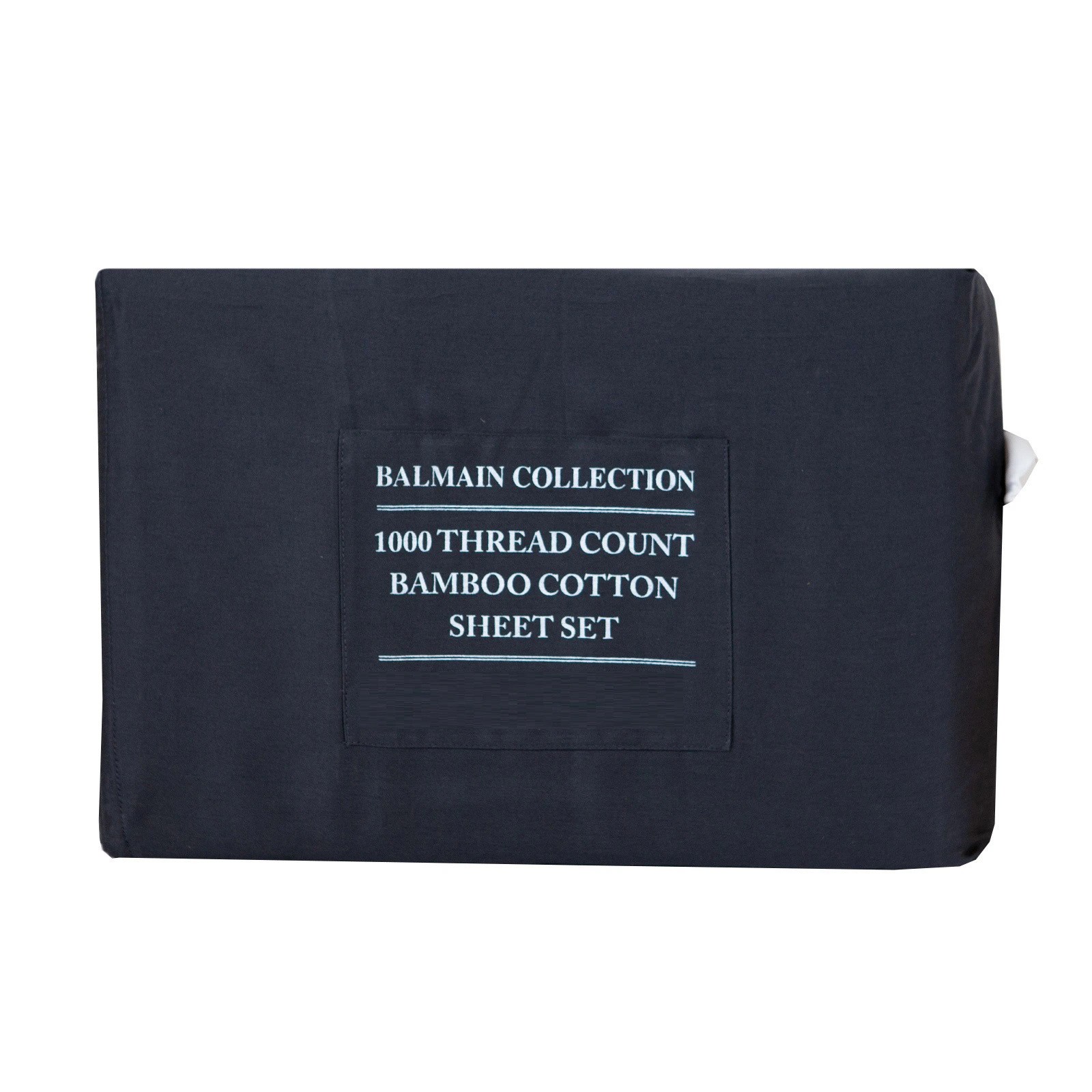 1 Royal Comfort 1000TC Balmain Hotel Grade Bamboo Cotton Sheets Pillowcases Set - King Bed - Charcoal, 1 of 4