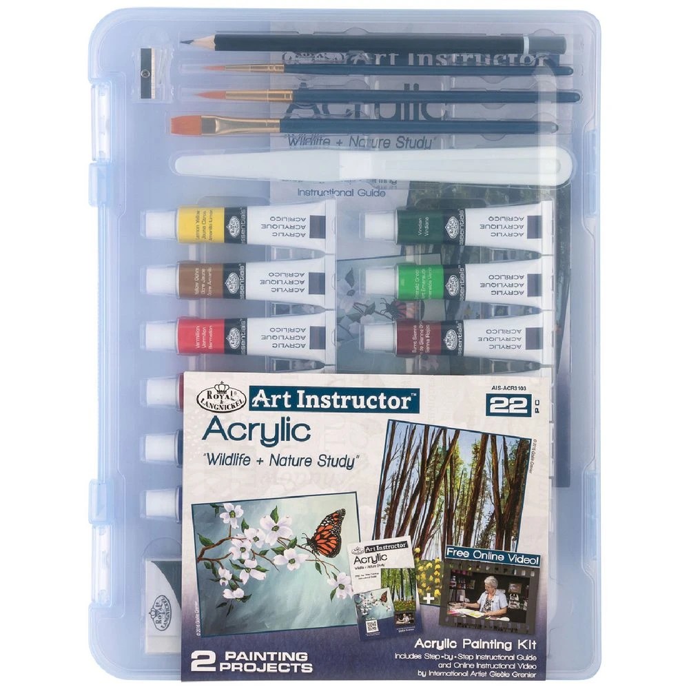 1 Royal & Langnickel Art Instructor Set Acrylic 22 Pieces, 1 of 6
