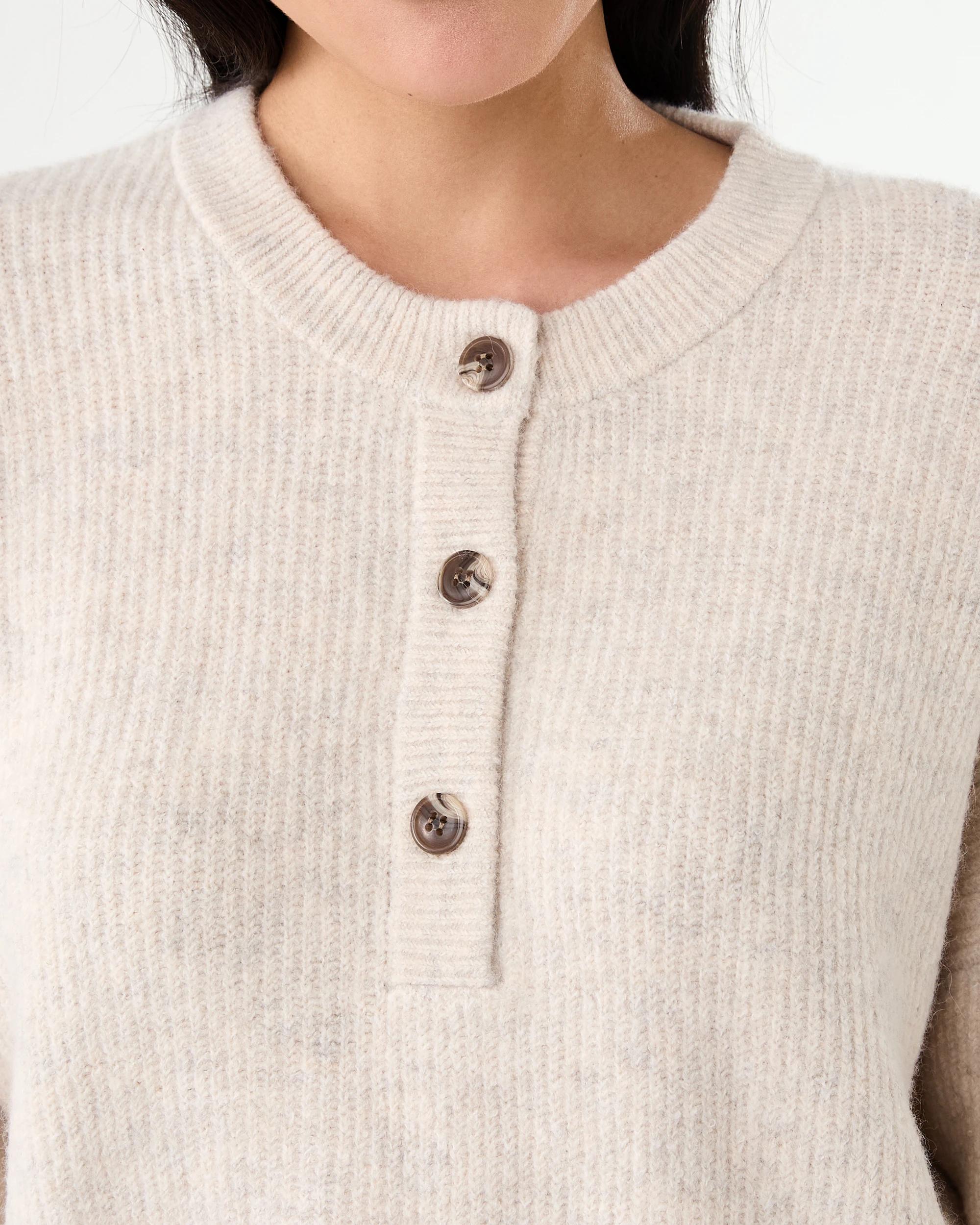 5 Quarter Button Jumper Bge Otml, 5 of 6