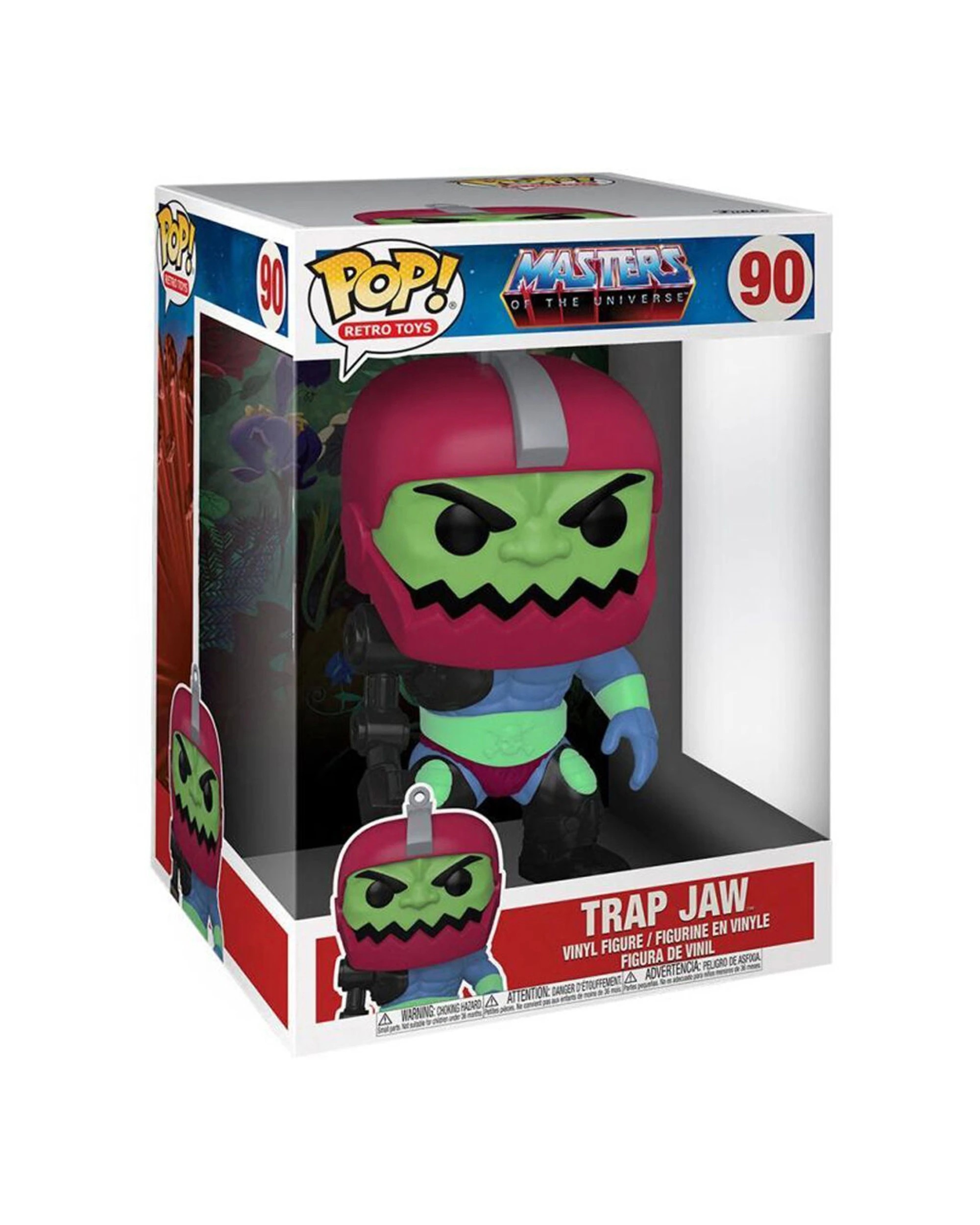 3 MASTERS OF THE UNIVERSE Trapjaw Pop Vinyl Action Figure 10in Collectible Toy - Multi, 3 of 3