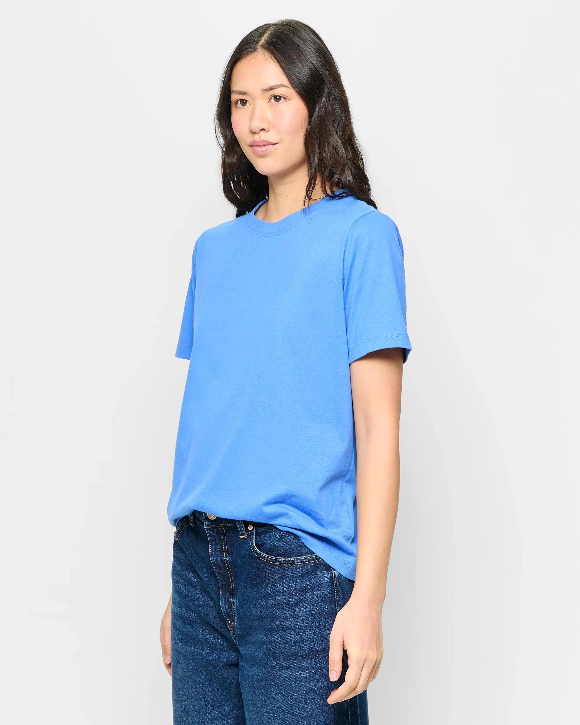 3 Target Woman Australian Cotton Classic T-Shirt STRONG BLUE, 3 of 5