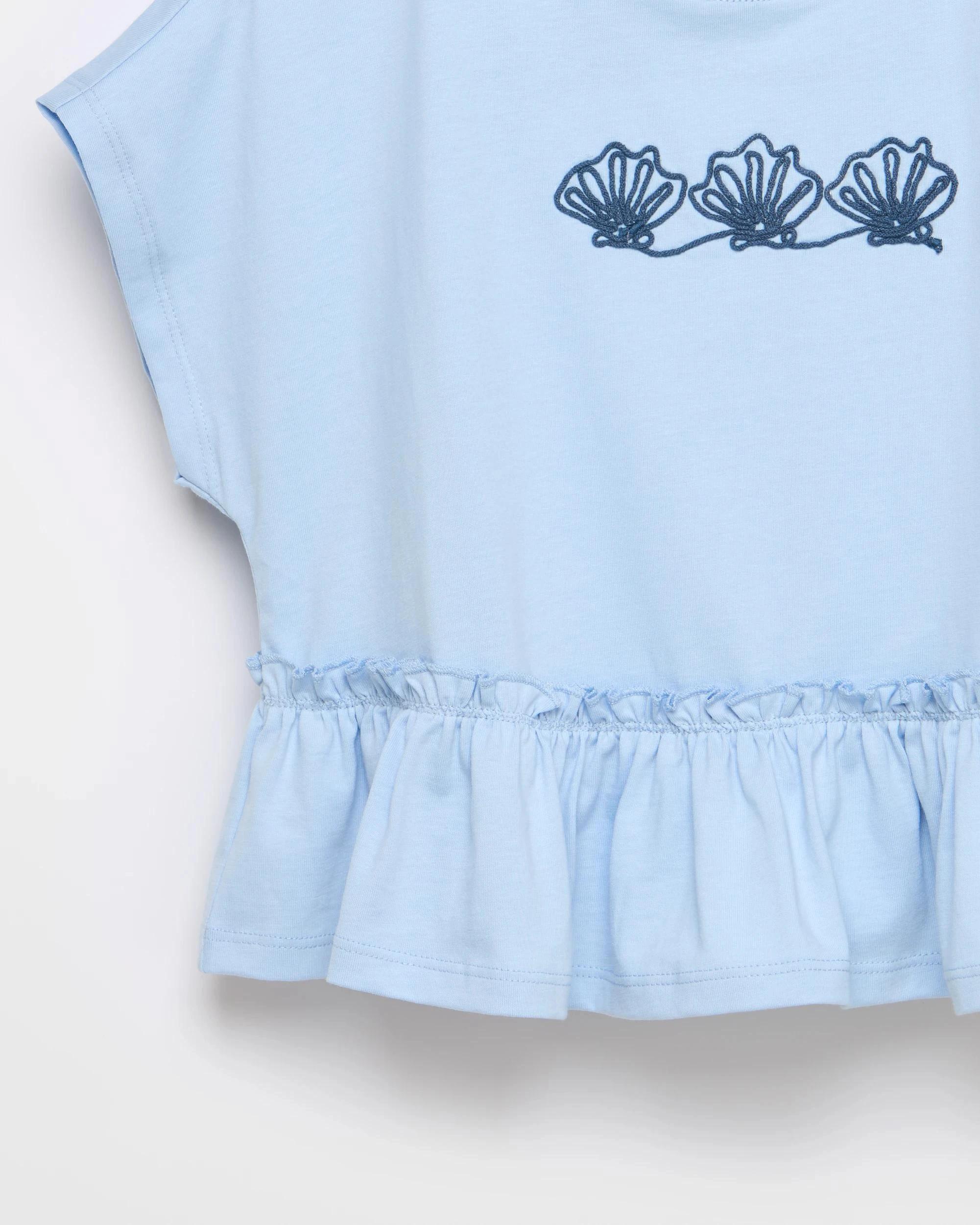 5 Target Australian Cotton Ruffle T-Shirt TIDAL BLUE, 5 of 5