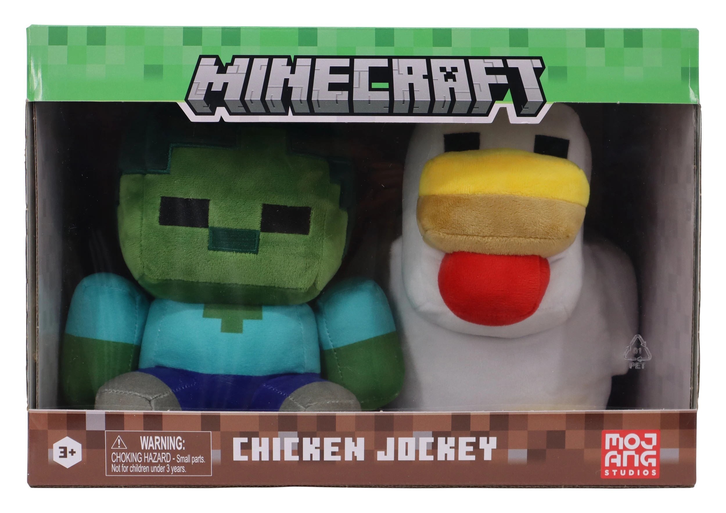 1 2 Piece Minecraft Chicken Jockey Set, 1 of 4