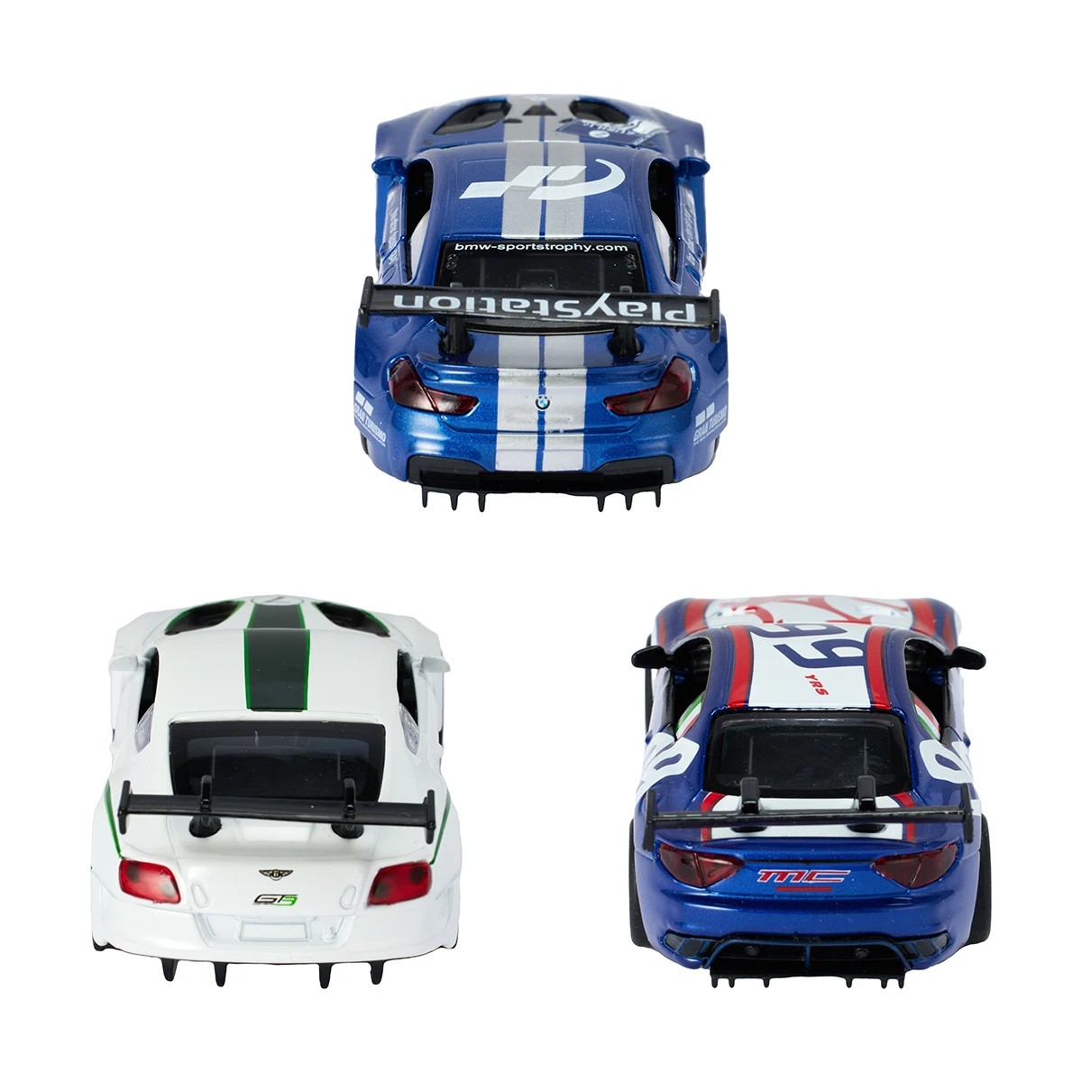 6 3 Pack Metal Speed Zone 1:38-43 Scale Diecast Cars, 6 of 9