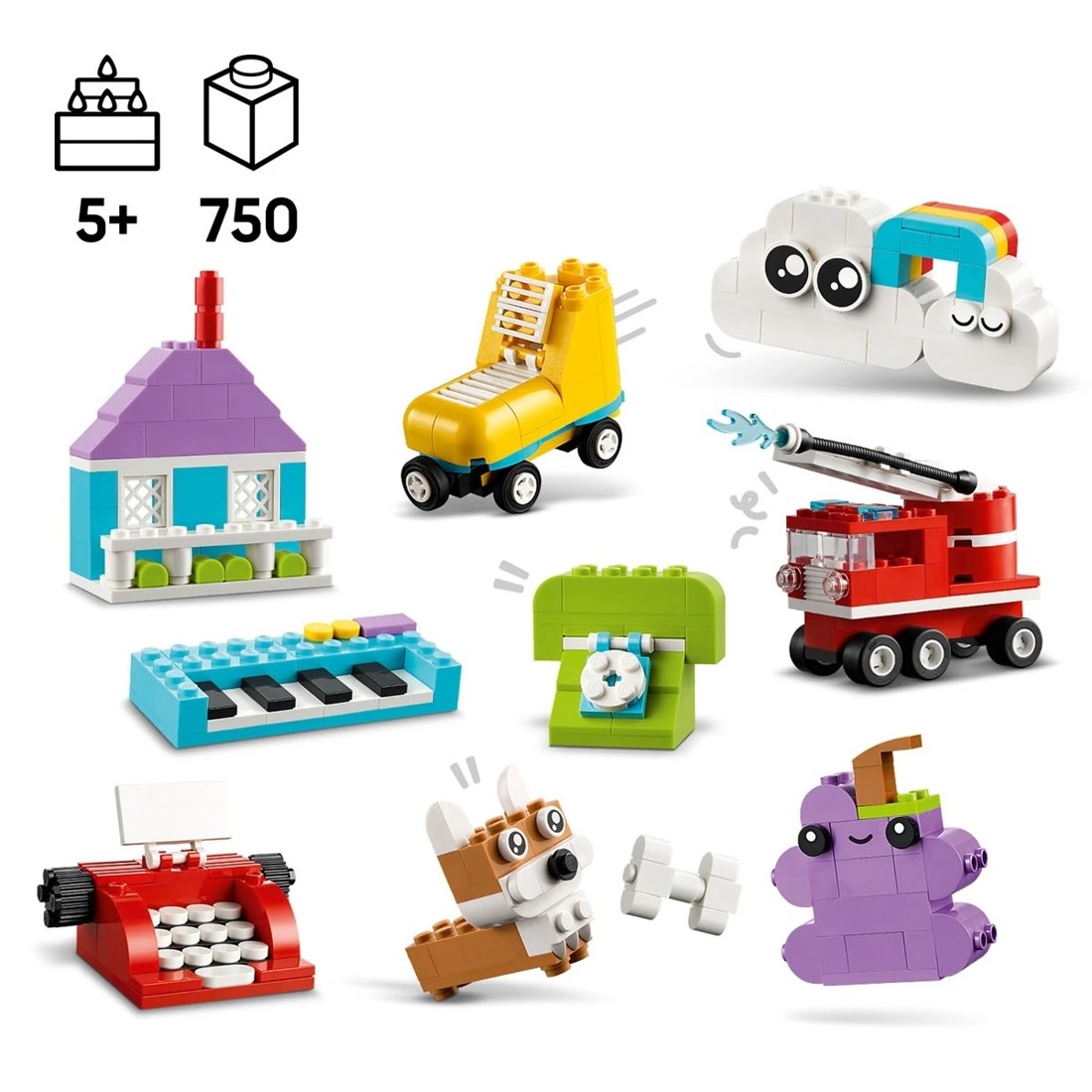 7 LEGO Classic Creative Build-and-Play Box 11044, 7 of 8